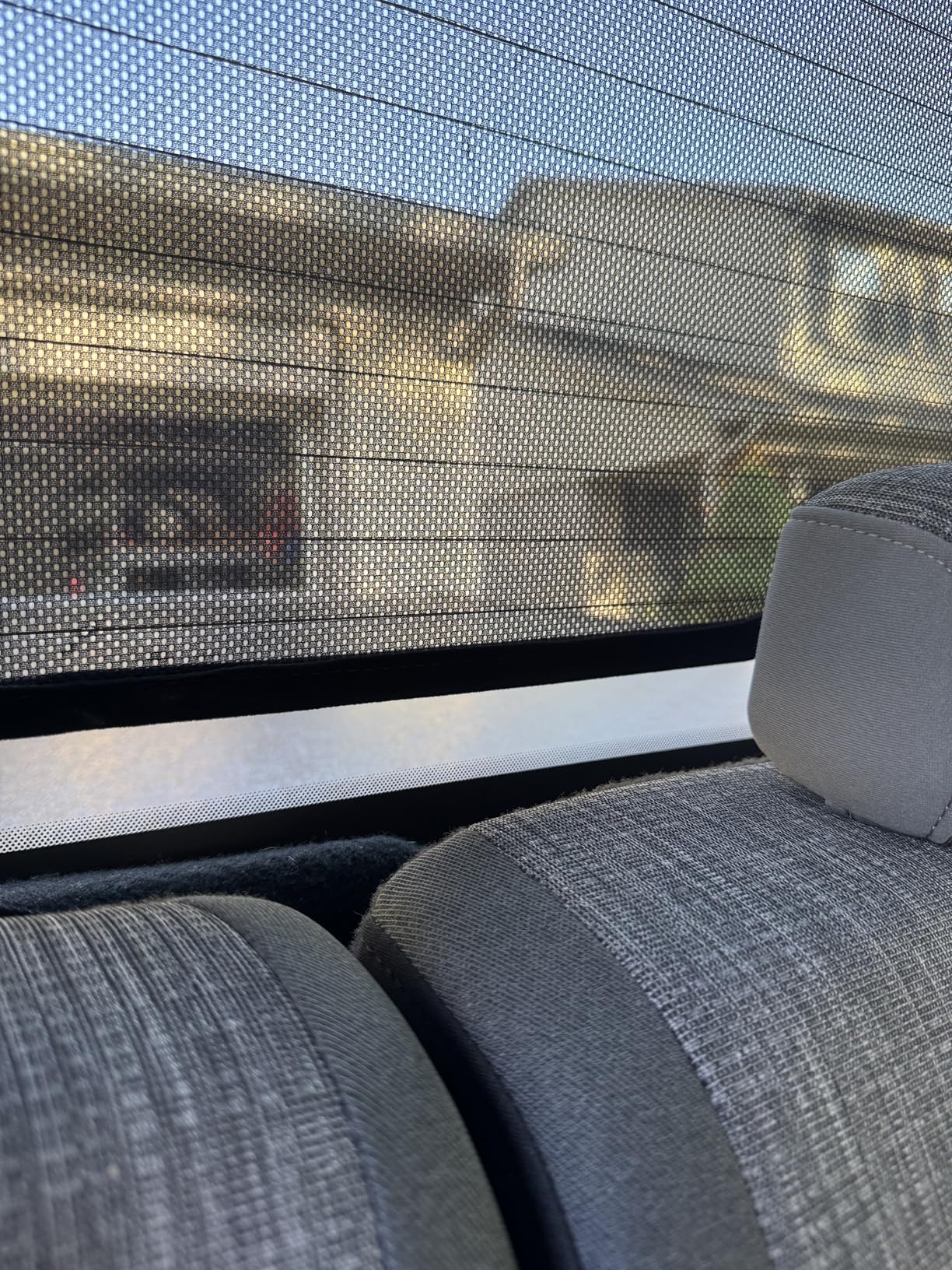 ZATOOTO Rear Window Sun Shade for Ford F150 2016-2024, Visible Back Windshield Shades for Safety Driving UV Rays Protection Reduce Heat Mesh Window Shade for Baby in Car customer photo 1