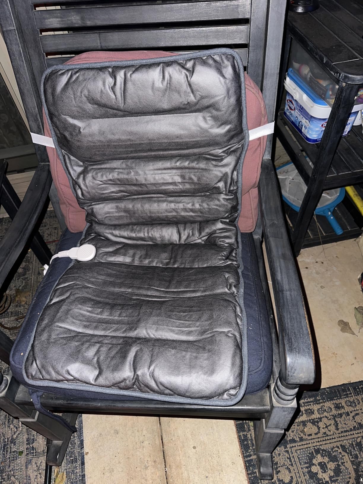 Heated Seat Cushion for Office Chair, Heated Seat Pad for Pain Relief Promote Blood Circulation with 3 Heat Levels & 90mins Auto-off, Chair Warmer for Back, Waist, Hips, Thighs Home Office Use, Grey customer photo 1