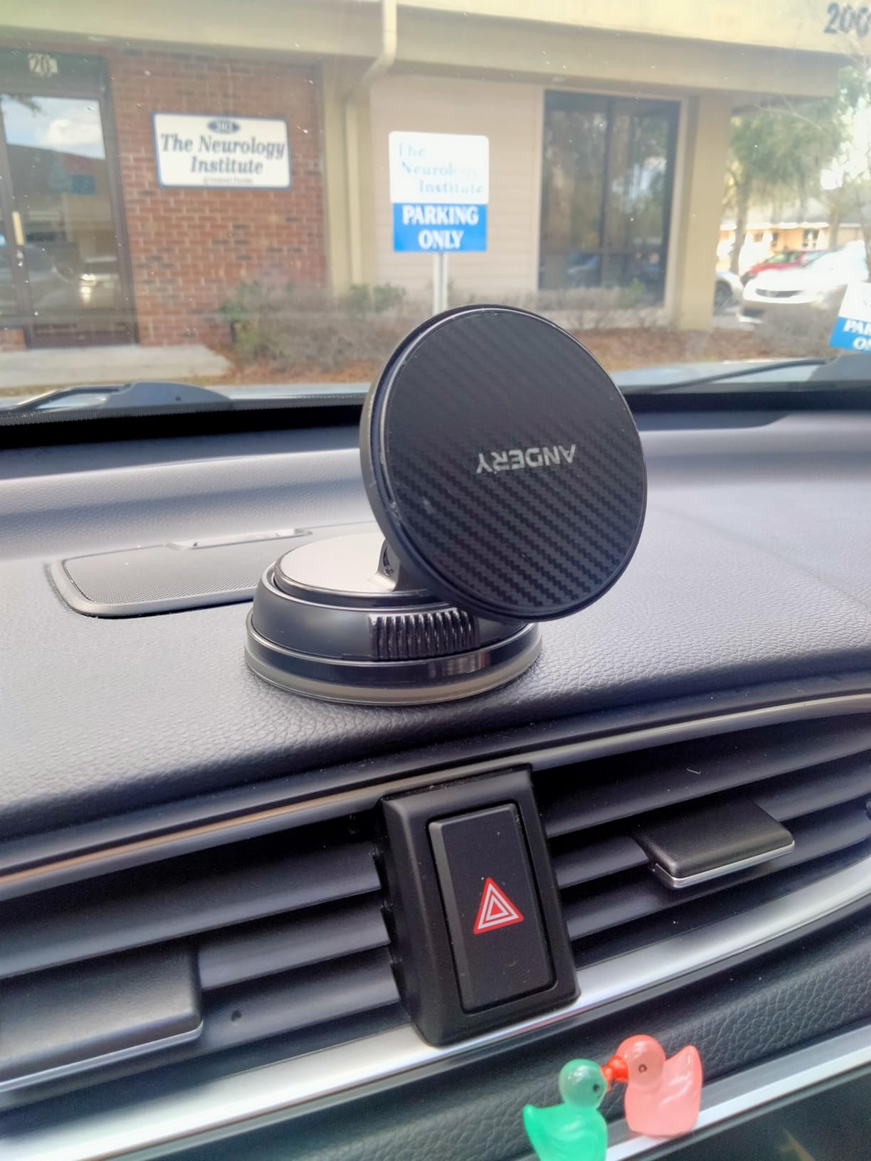 ANDERY Only for iPhone Magsafe Car Mount Charger [15W Wireless Faster Charging, 78+LBS Strongest Suction, 2400gf Strongest Magnetic] 360 Degree Adjustable Car Phone Holder for All Smartphones & Cars customer photo 1