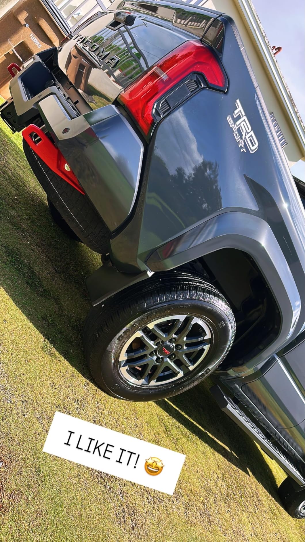 Front and Rear Tow Hooks Compatible with Toyota Tacoma 2024 2025 2026, Left and Right Red customer photo 2