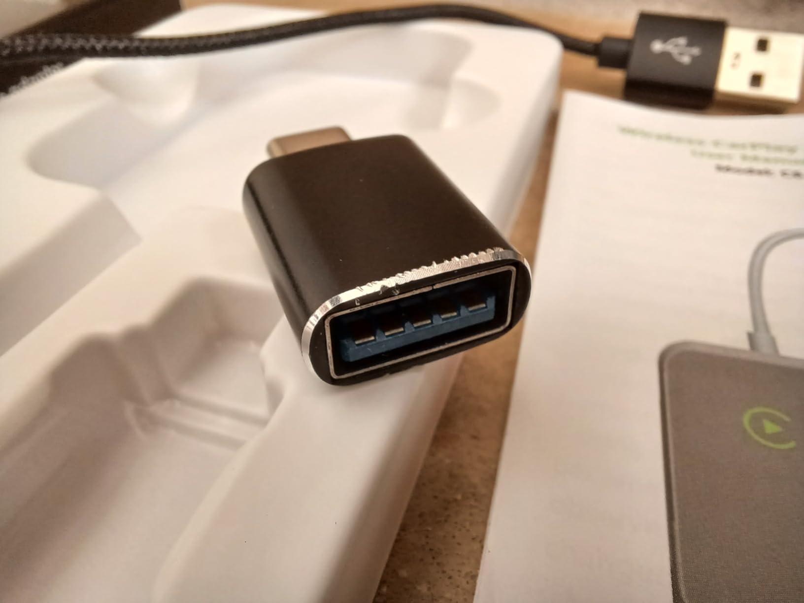 Wireless CarPlay Adapter for iPhone - Plug-and-Play with USB-A Extension & USB-C Connector, Zero Latency, Compatible with 2016+ Cars & iOS 10+ customer photo 2