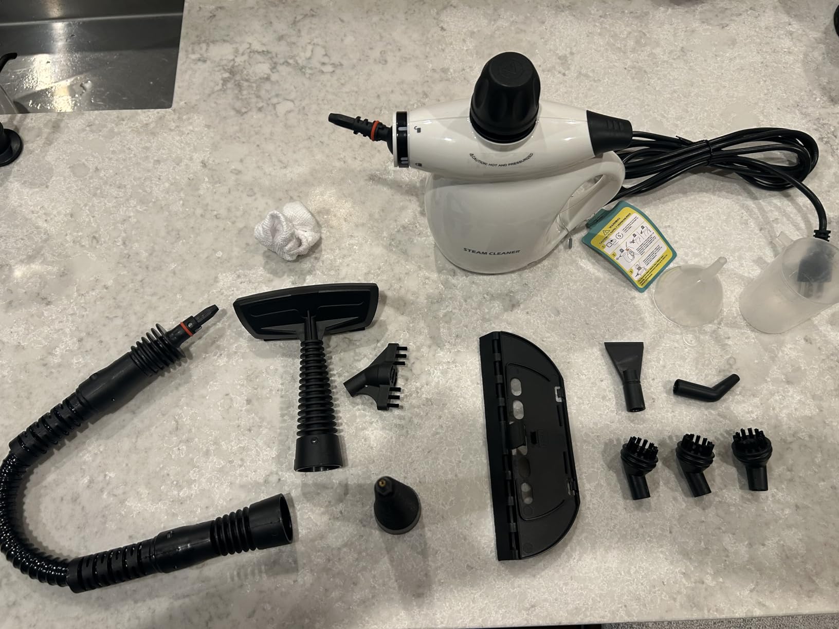 LABIGO Steam Cleaner, Pressurized Handheld 13pcs Multi-Purpose Natural Deep Cleaning Steamer customer photo 1