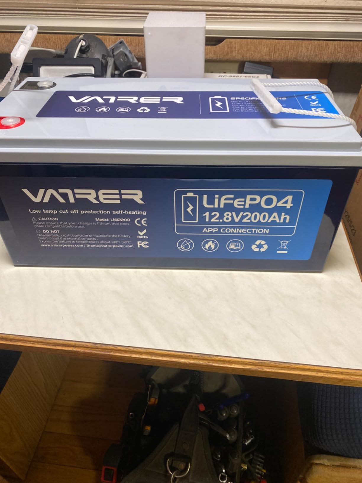 12.8V 300Ah Self-Heating LiFePO4 Lithium Battery with APP Monitoring, Low Temp Cut off, Built-in 200A BMS, Rechargeable 3840Wh Energy Battery for RV, Marine, Solar, Camping, Backup Power, Off-Grid customer photo 1