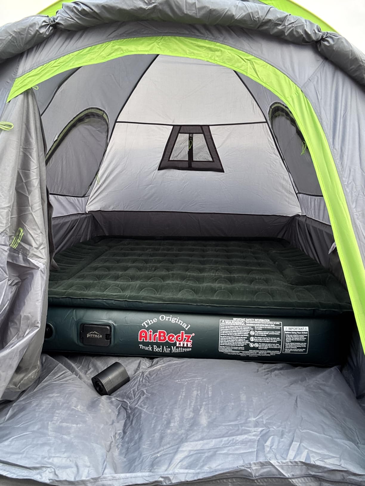 Pittman Truck Bed Air Mattress for 6.5 Foot Inflatable Truck Bed Mattress with Built in Pump - Fits Full Size Short Pickups - Blow Up Pickup Matress for Camping Fits F150, Silverado & Tundra - PV202G2 customer photo 1