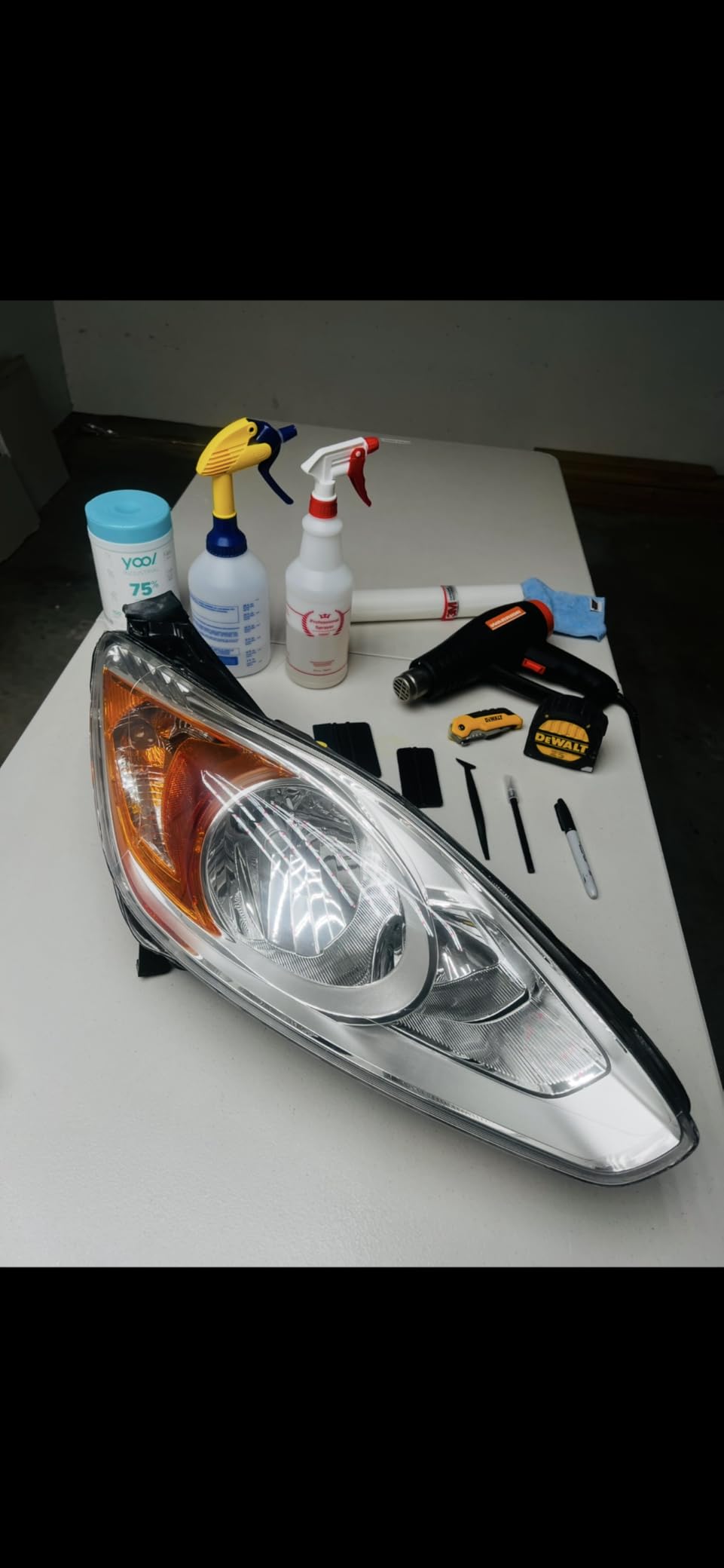 VViViD 3M Clear Paint Protection Vinyl Film Including Tools (24 Inch x 96 Inch (Incl. Detailer & 2X Black Felts)) customer photo 2