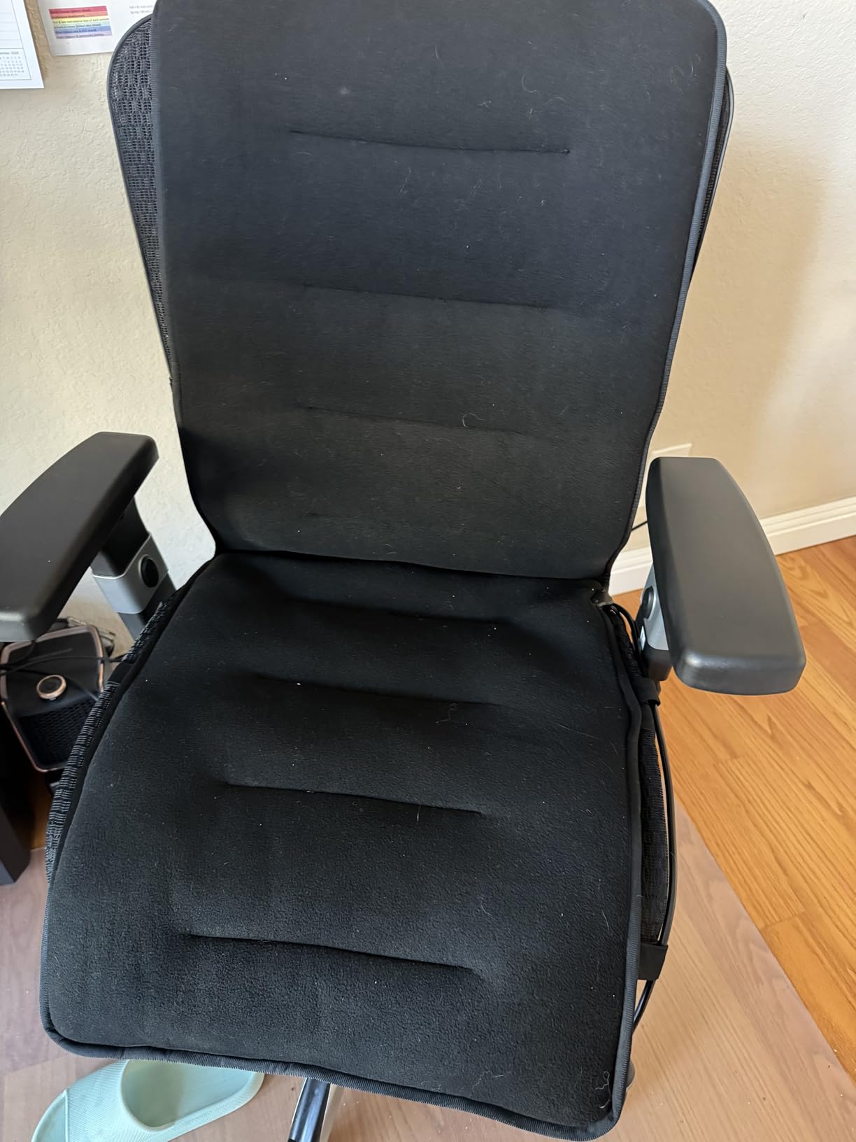 Heated Seat Cushion for Office Chair, Thick Heated Chair Pad, Auto Shut Off, 7 Heating Levels, Fast Heating, Heating Pad Seat Warmer for Full Back, Hips, Thighs, Universal Fit, Gift Women Men customer photo 2