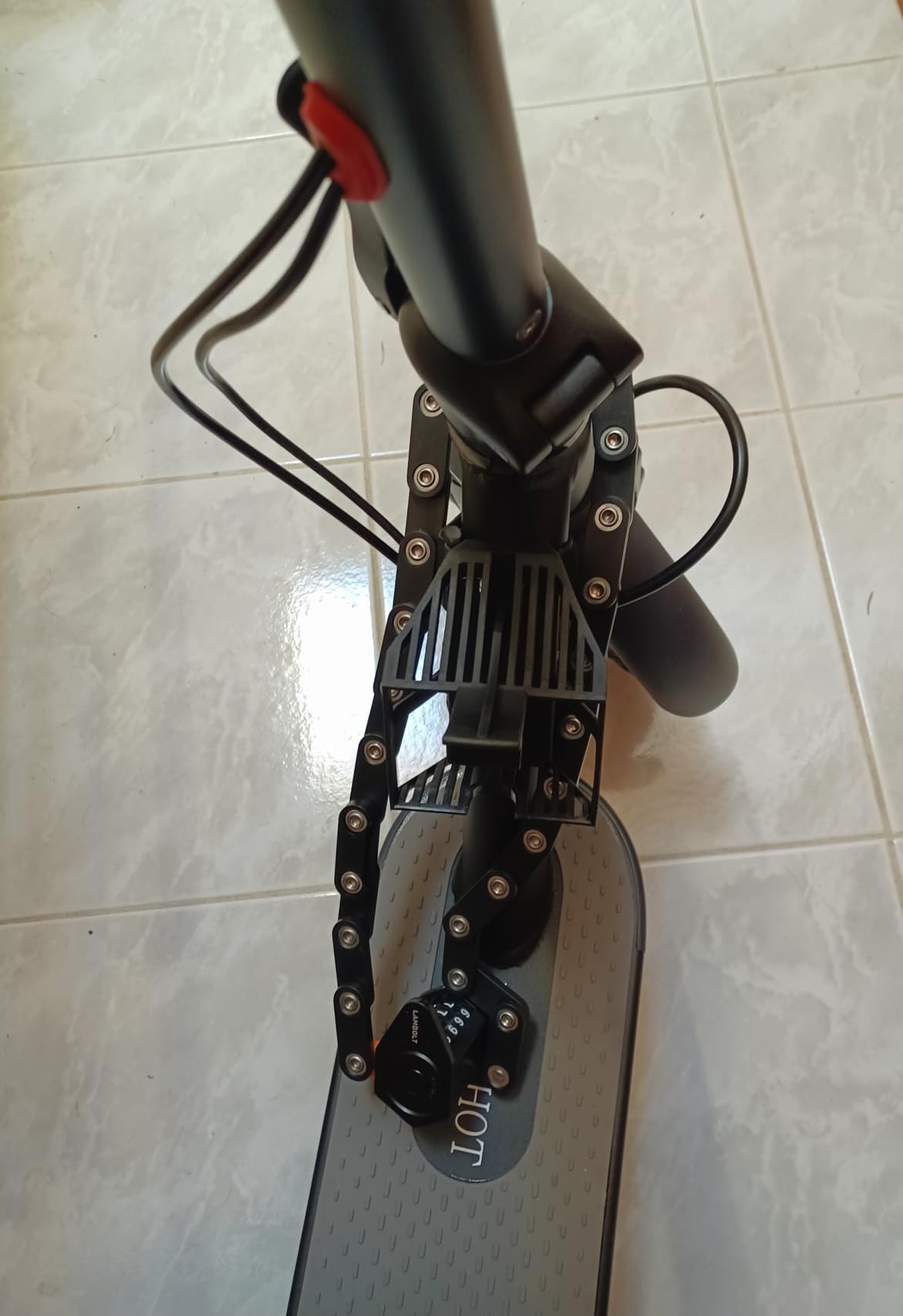 Lambolt Electric Scooter Lock - Heavy Duty Anti-Theft Folding Combination Bike Lock for Ebike customer photo 2