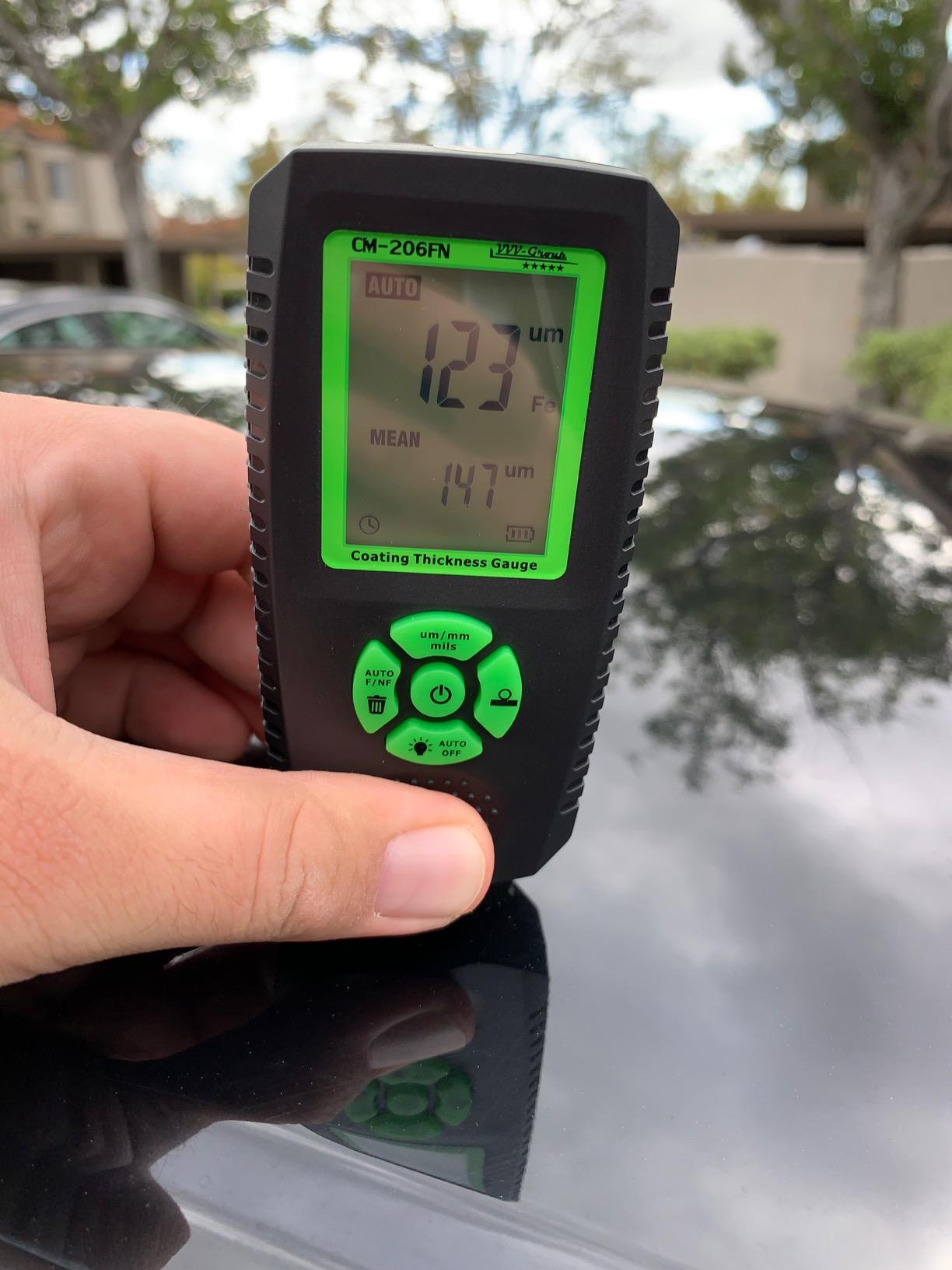 Paint Thickness Gauge - CM-224Pro Automotive Coating Thickness Meter 0-59.1 mils (0-1500 µm), 0.01 mils (0.1 µm) Resolution, Fe/NFe/Zn Auto Detection, Auto Calibration customer photo 2