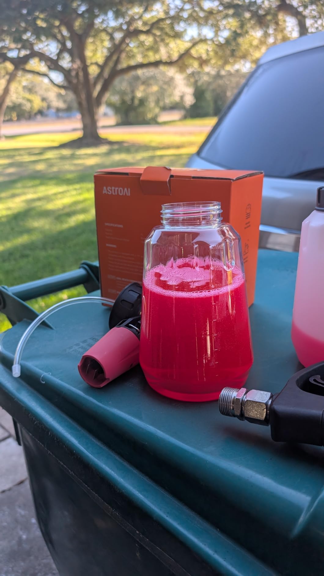 AstroAI Foam Cannon for Pressure Washer, Snow Clear Foam Cannon, Wide Neck Foam Blaster Adjustable Nozzle for Car Wash Accessories customer photo 2