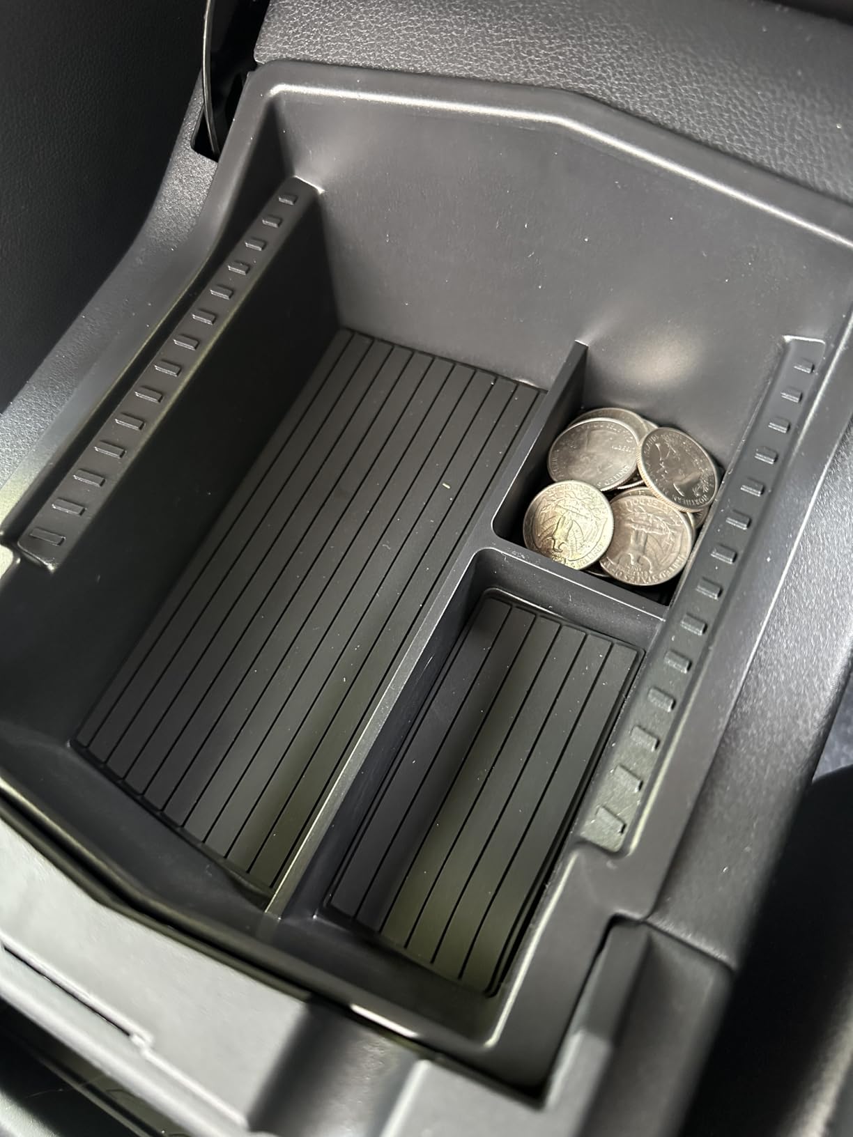 Center Console Organizer Tray Storage Box for Mercedes Benz EQS 450+ 400 580 AMG SUV/EQE 350 350+ 500, Interior Accessories Insert Tray Storage Box for 2026 2025 2024 2023 EQS/EQE, Black customer photo 1
