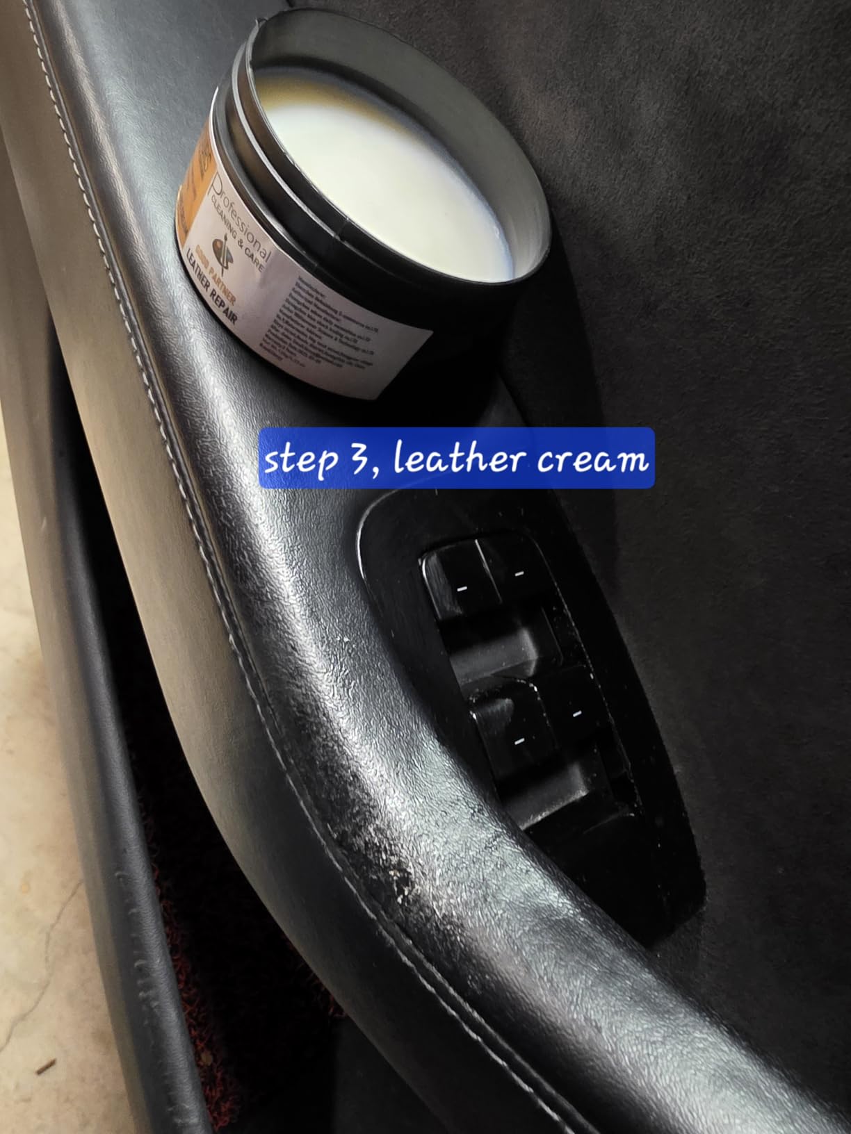 12H Quick-Dry Leather Repair Kit with 3.53Oz Black Leather Recoloring Balm, Filler & 4.23Oz Conditioner and Cleaner, 3-in-1 Vinyl Repair Set for Sofa, Car Seats, Jackets, Purses, Shoes, Faux Leather customer photo 2
