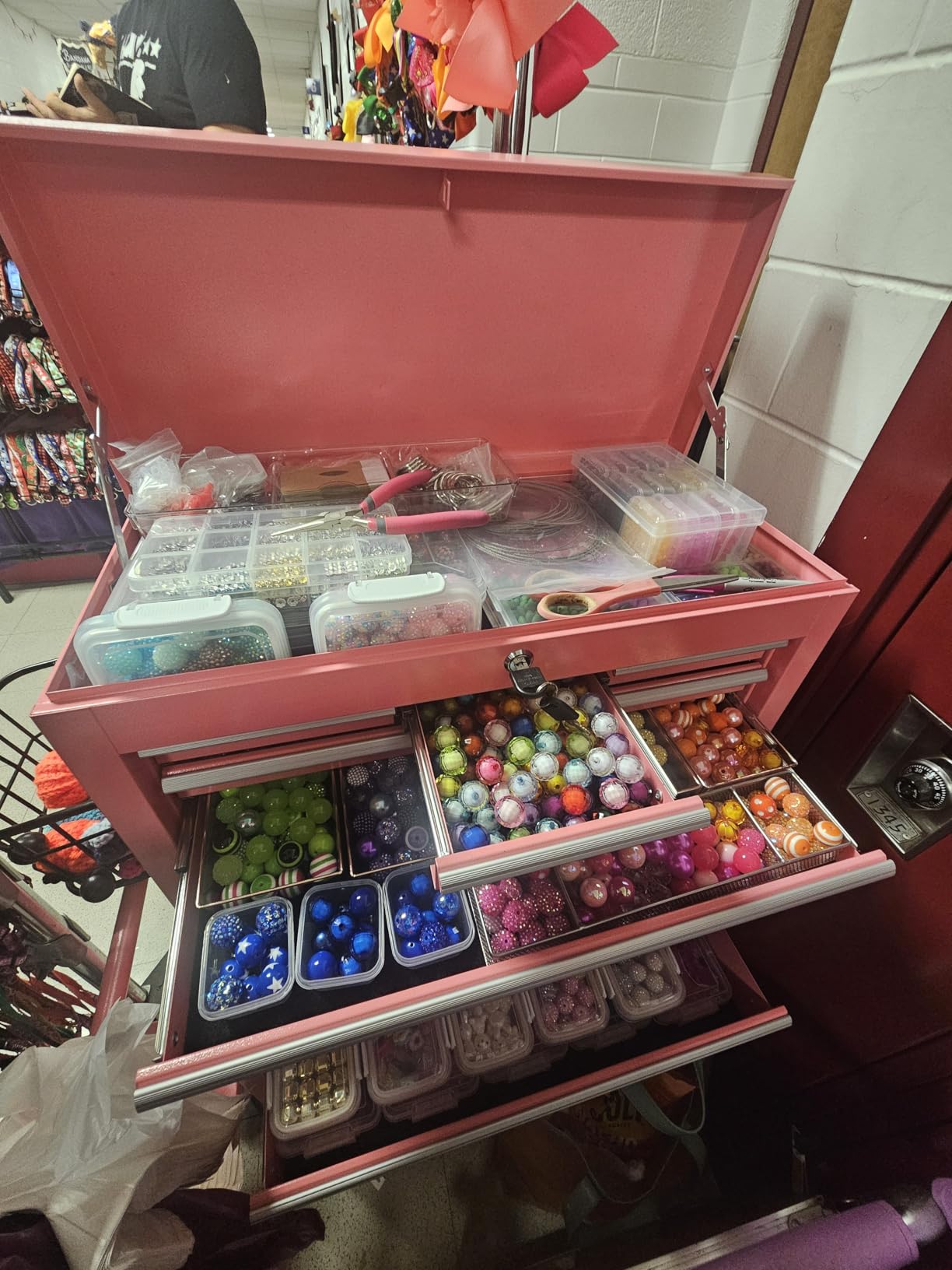 8-Drawer Rolling Tool Chest with Lock, Detachable Tool Cabinet Cart with Wheels, High-Capacity Mechanic Tool Organizer for Garage Workshop Warehouse Storage customer photo 1