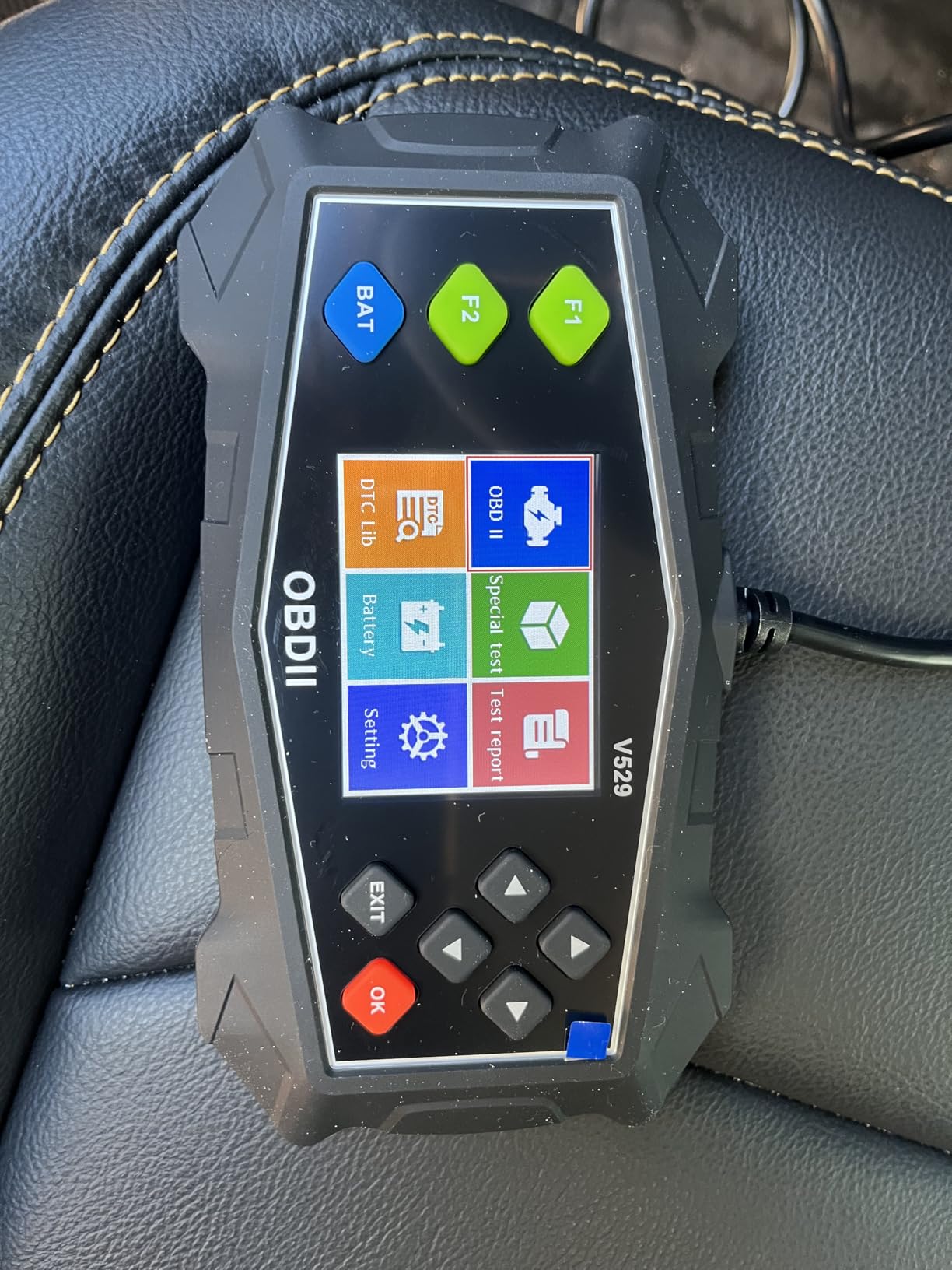 Enhanced OBD2 Scanner Diagnostic Tool - Check Engine Code Reader with Battery Tester, EVAP, Live Data, Mode 6/8, Professional Car Scan Tool with Freeze Frame, DTC Lookup for All OBDII Vehicles 1996+ customer photo 2