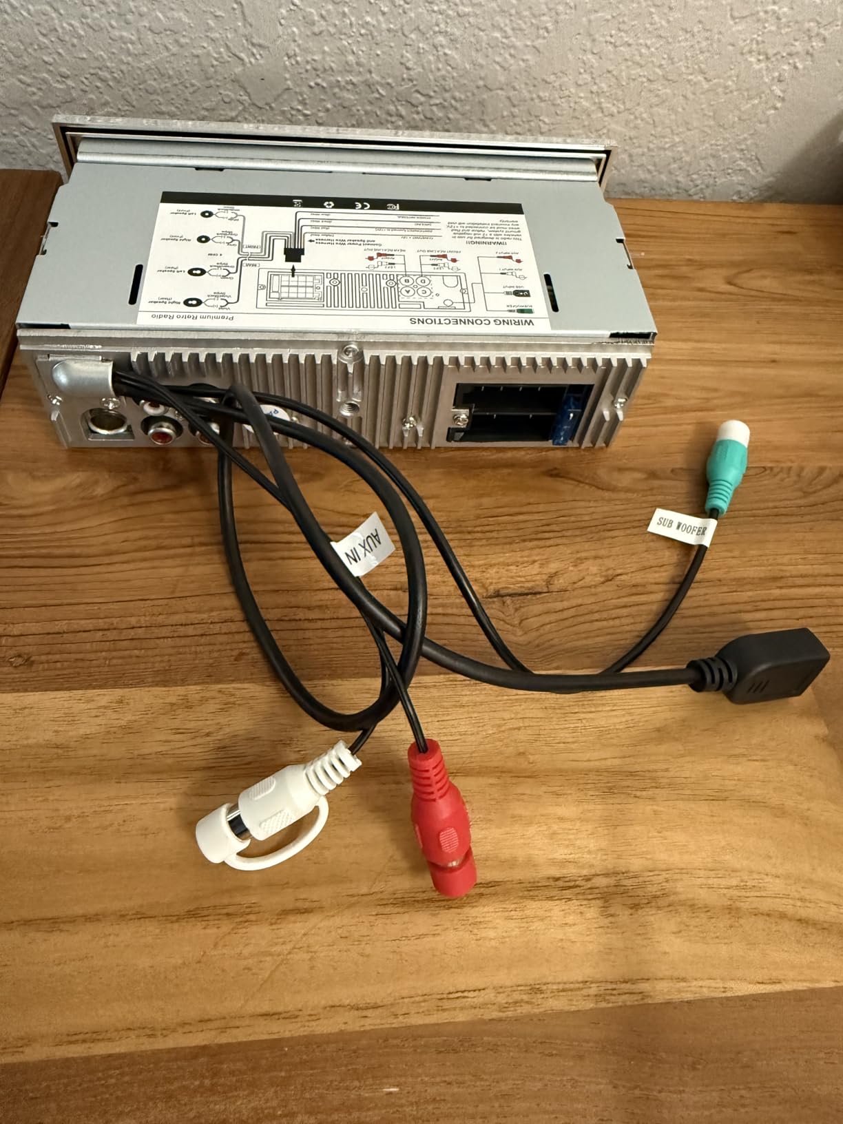 Retro Vintage Radio for Classic Vehicle - Single Din Bluetooth Car Stereo with AM FM USB AUX EQ Subwoofer RCA Output customer photo 1