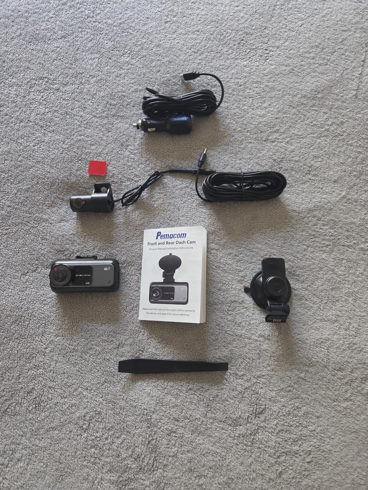 Pemacom Truck Dash Cam Easy-Setup: Dual Camera 4K Front and 2K Rear with Night Vision GPS WiFi Clear Captures Pickup Trucks License Plates - 72H Parking Monitoring for Daily Commute customer photo 2