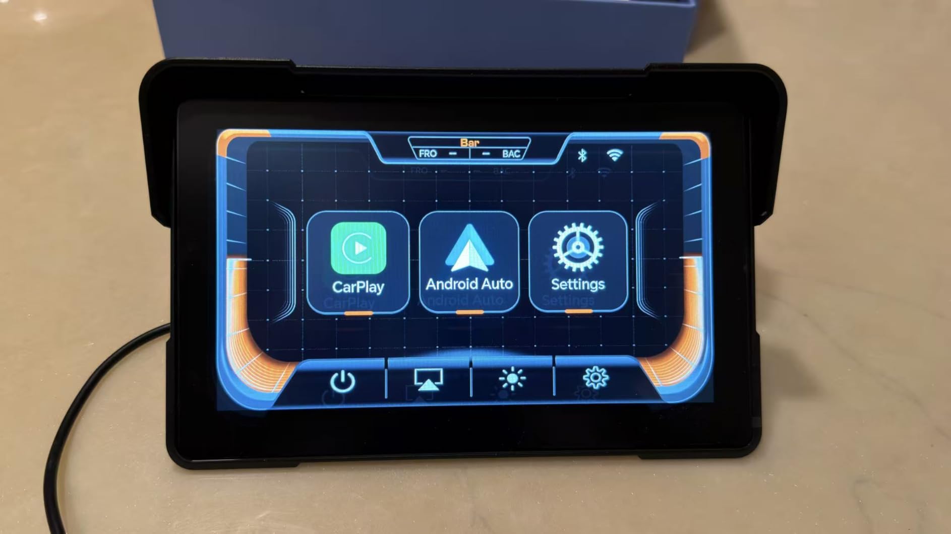 Wireless Motorcycle Apple Carplay & Android Auto, 7 Inch Touchscreen with AHD Dual Cam, Siri & Google Assistant, Looping Recording/BSD/Bluetooth 5.2/GPS/Remote Control/TMPS/IP69K Waterproof/128GB customer photo 1