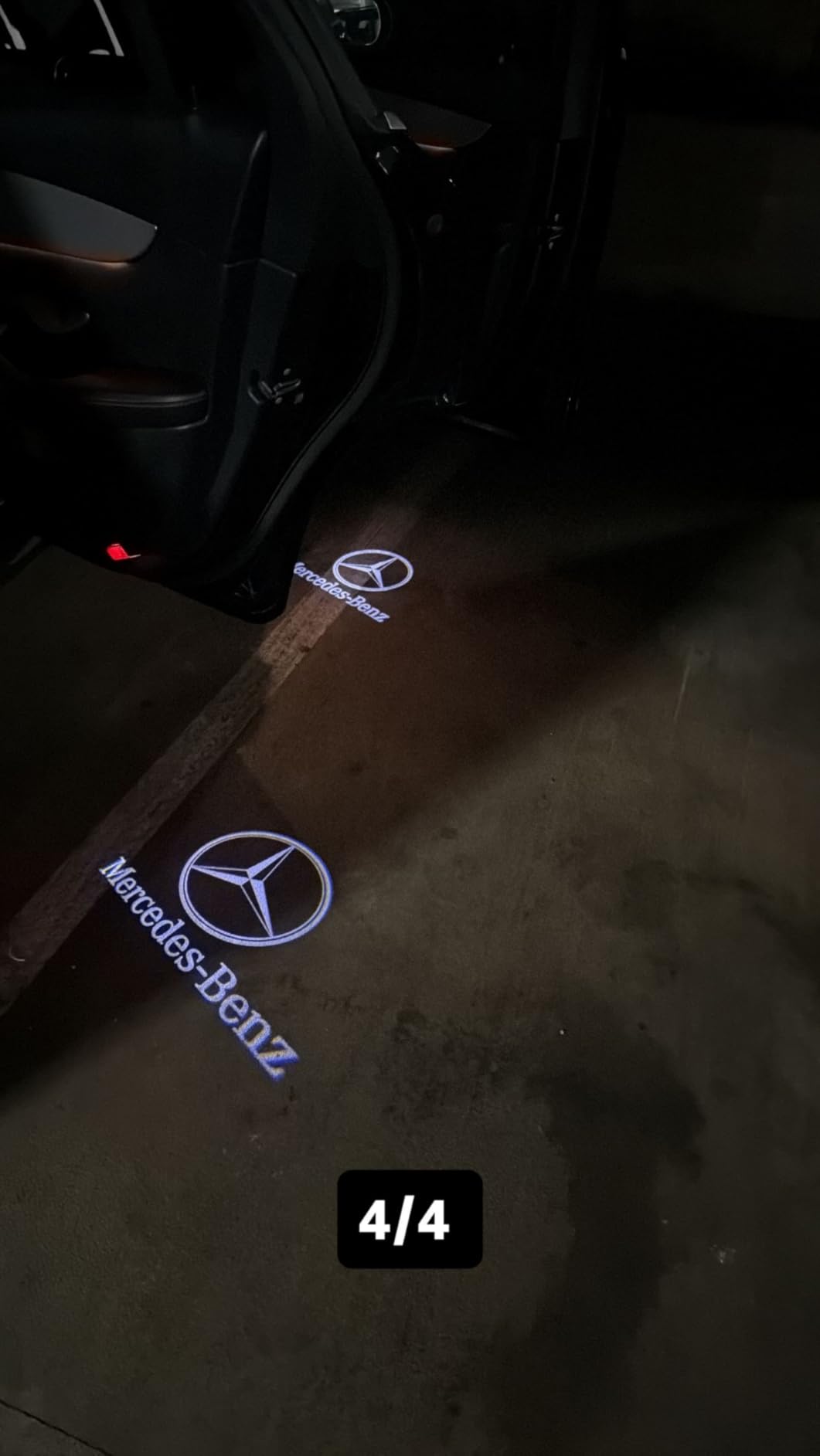 Car Door Light Projector Courtesy LED Laser Welcome Logo Lights Accessories Compatible with A1/A3/A4/A5/A6/Q3/Q5/Q7/A7/A8/R8/TT (for Au-DD, 4) customer photo 1