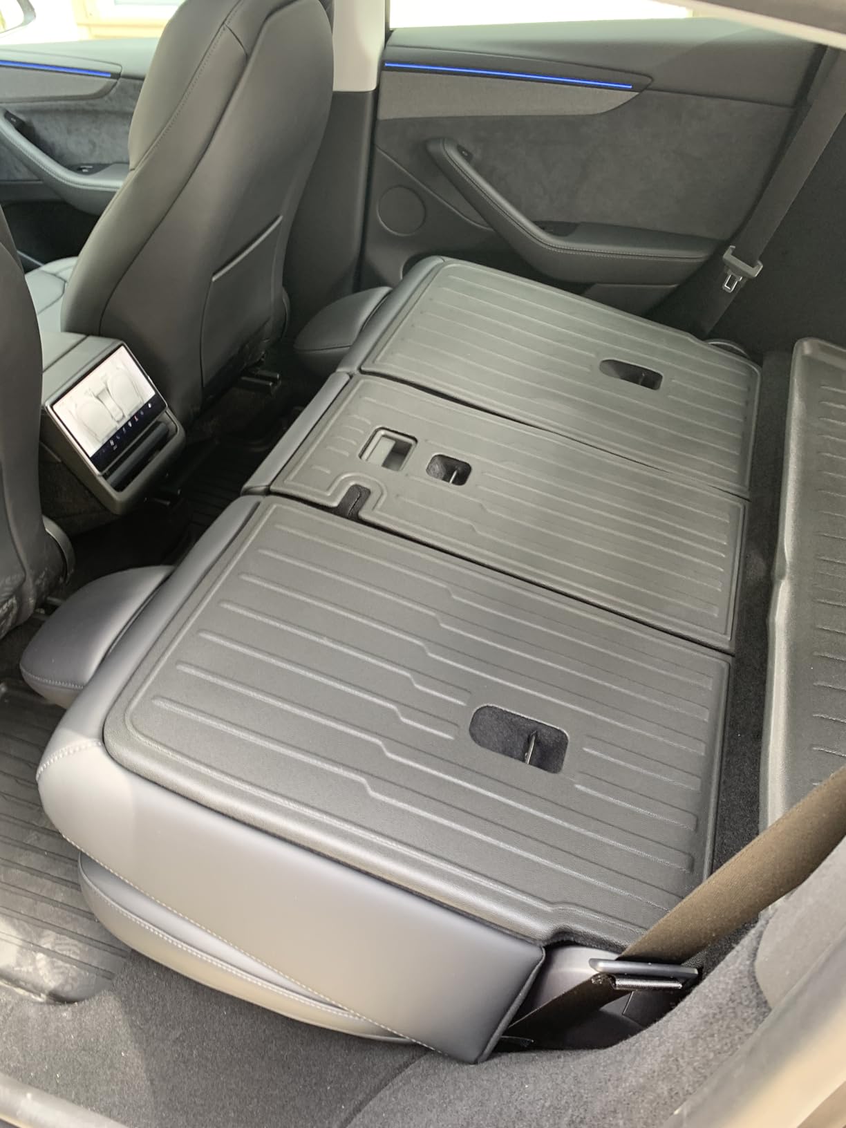 WEIZE Tesla Model Y Juniper Floor Mats 2025 2026, 11 PCS Full Set All Weather Non-Slip Floor Mats & Cargo Liners, Black Car Mats for Tesla Interior Accessories customer photo 1