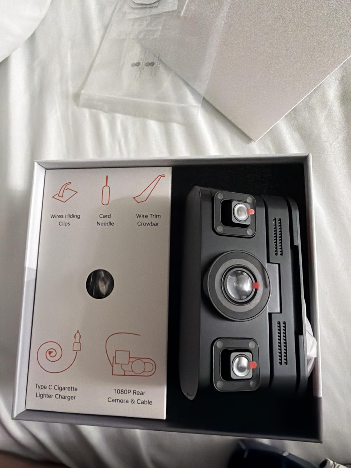 360° View 4K 4 Channel Dash Cam Front and Rear Inside Left Right, Built-in GPS, 5.8GHz WiFi, Car Dash Camera for Cars with App Connect, Support Parking Mode, G-Sensor, Free 128GB Card customer photo 2