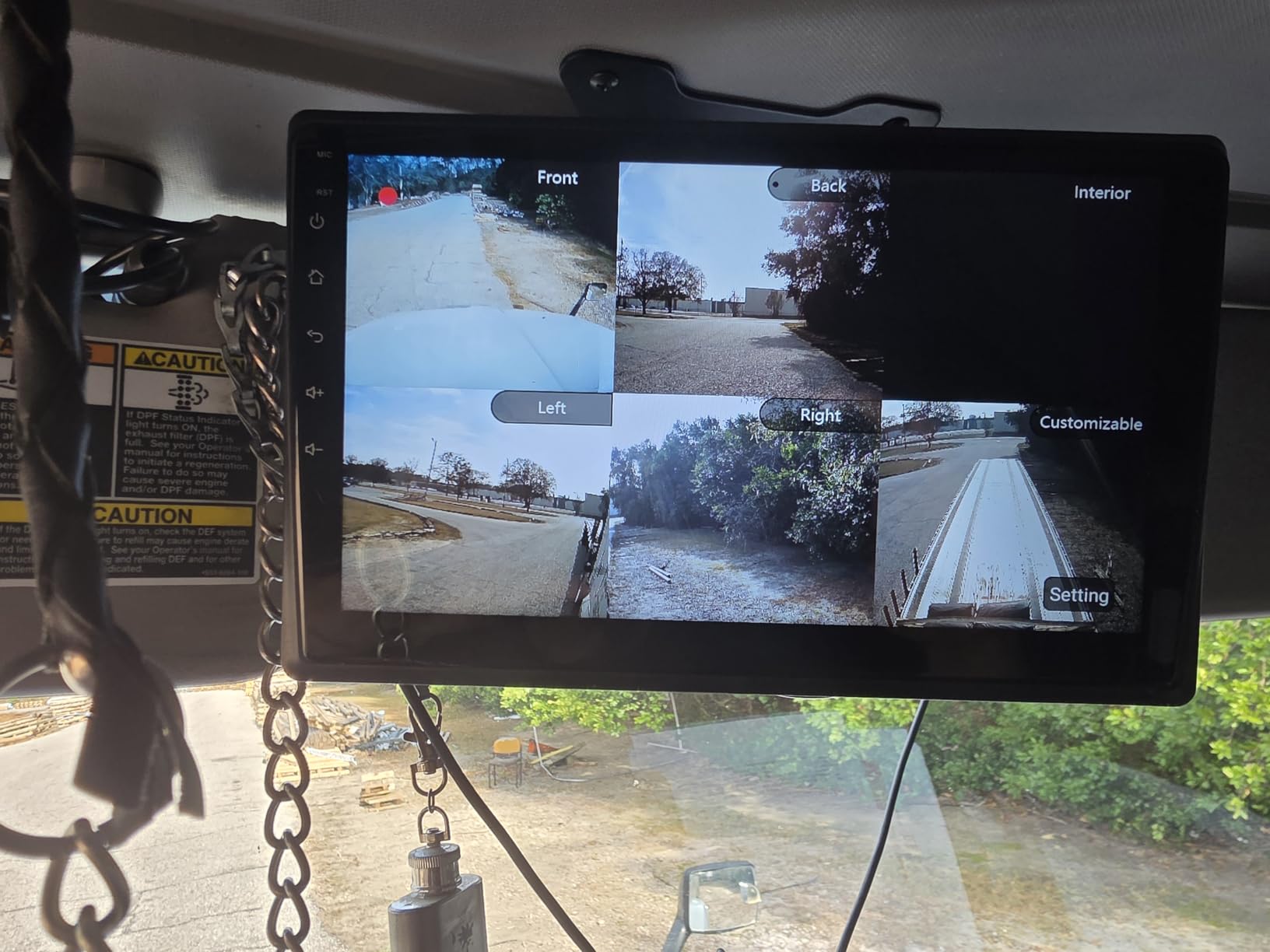 RV Backup Camera System with Carplay, Wired Security 1080P Cameras with 10.1 inch Android Auto 6 CH Touch Screen, GPS Navigation Loop Recording DVR for RV Semi Truck Trailer Camper customer photo 2