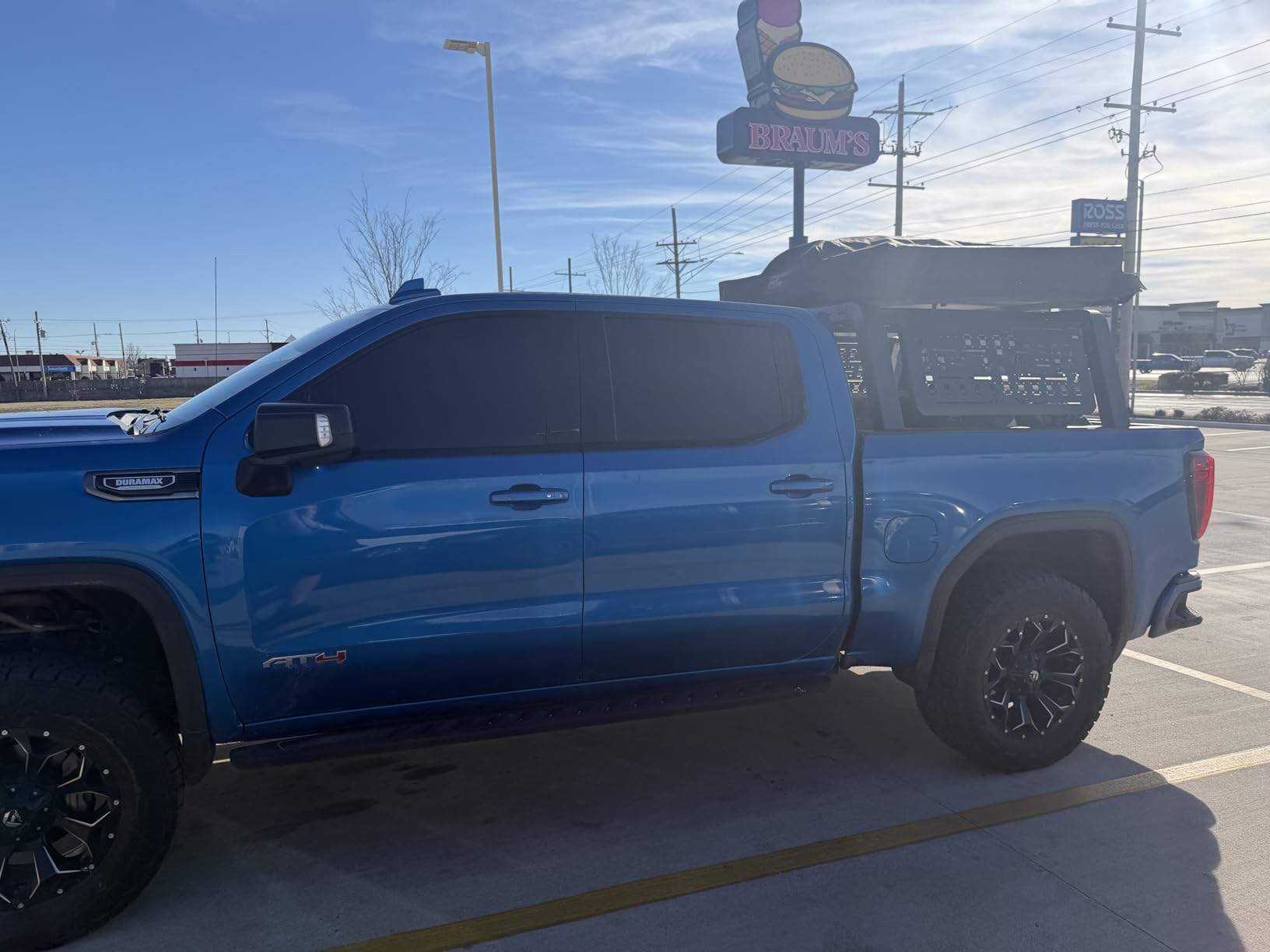 JOYTUTUS Full Size Truck Bed Rack, Overland Bed Racks for Trucks Compatible with F150 F250 F350 Silverado Sierra Ram, 24.6 Inch High Truck Bed Rack for Roof Top Tent, with Foldable Molle Panel customer photo 2