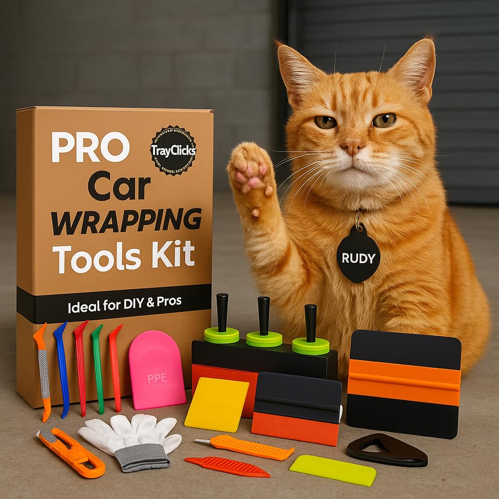 Vinyl Wrap Tool Kit Car Wrap Kit Vehicle Wrapping Tools with Felt Squeegee Utility Knife Magnetic Holders Gloves PPF Tools Stick Tucking for Wraps Automotive Window Tint Tool Installation customer photo 2