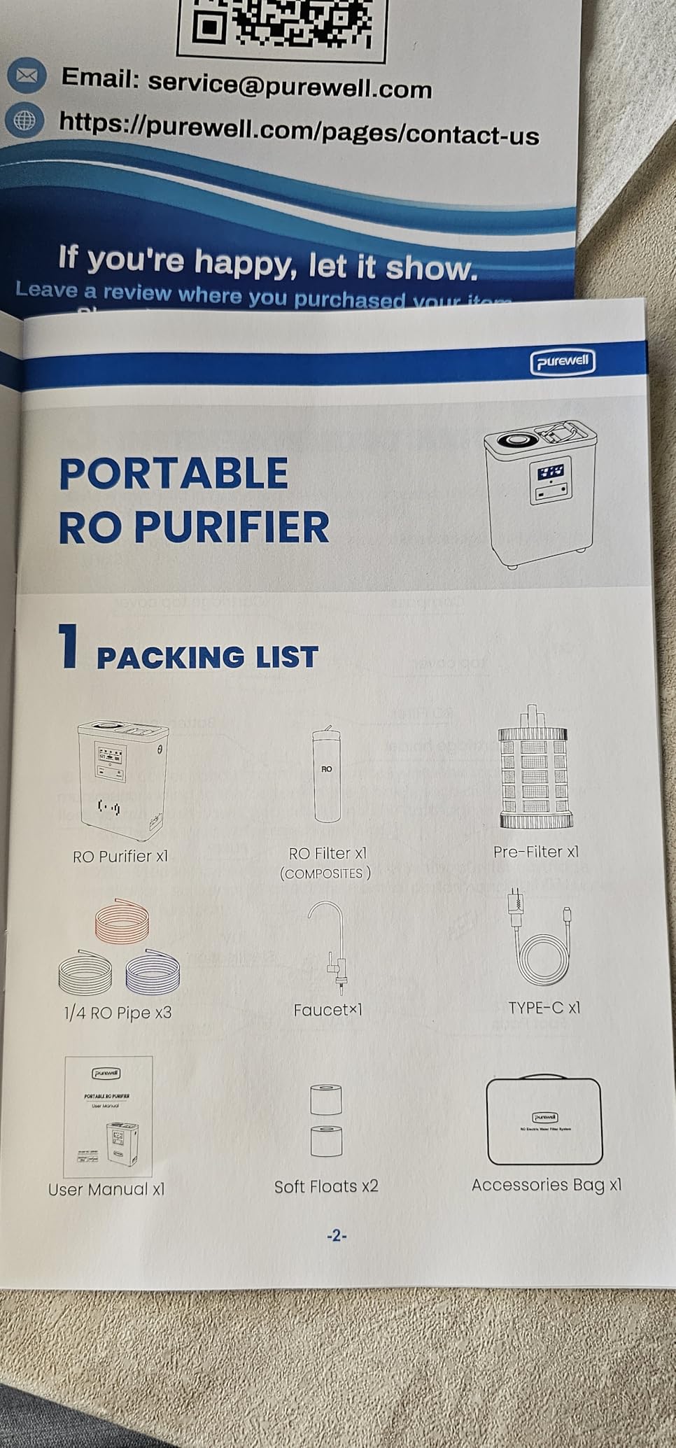 Purewell K8680 RO Water Purifier System, 10-Stage RV Portable Water Filtration Survival with UV, Desalination Rate Reaches 95%, Survival Gear Purification for Drinking, Team Camping, Travel customer photo 1