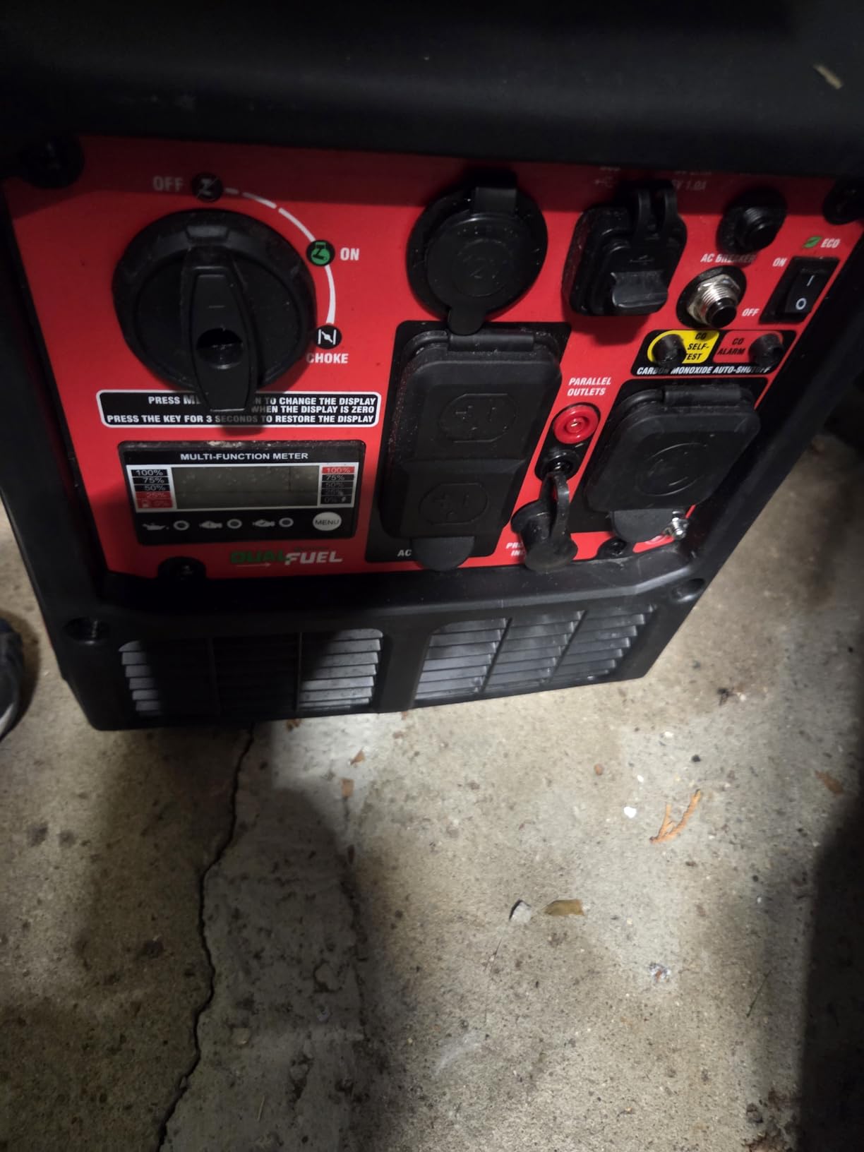 PowerSmart 3800 Watt Dual Fuel Inverter Generator, Quiet Portable Gas Propane Powered with CO Sensor and RV Ready Outlet, 149cc 4-Stroke OHV Engine for Home Backup, Camping and Tailgating customer photo 1