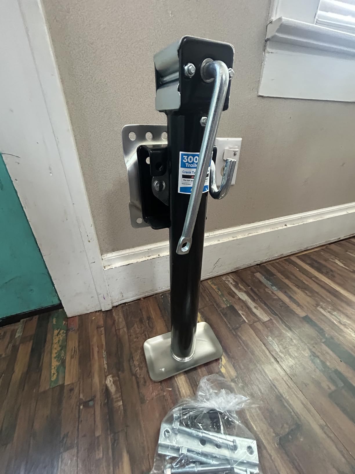 Kohree 3000 lbs Trailer Jack, Heavy Duty Bolt-on Low-Profile Small Swivel Trailer Tongue Jack with Ergonomic Handle for RV, Boat, Utility, Camping Trailer, 15