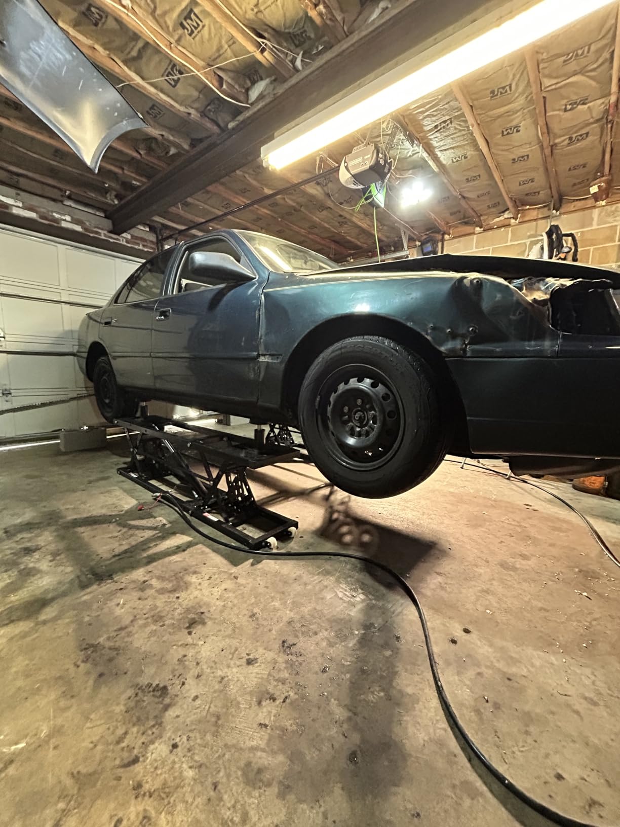 Jocisland 7000 LBS Portable Car Lift, Heavy Duty Quick Jack with 28