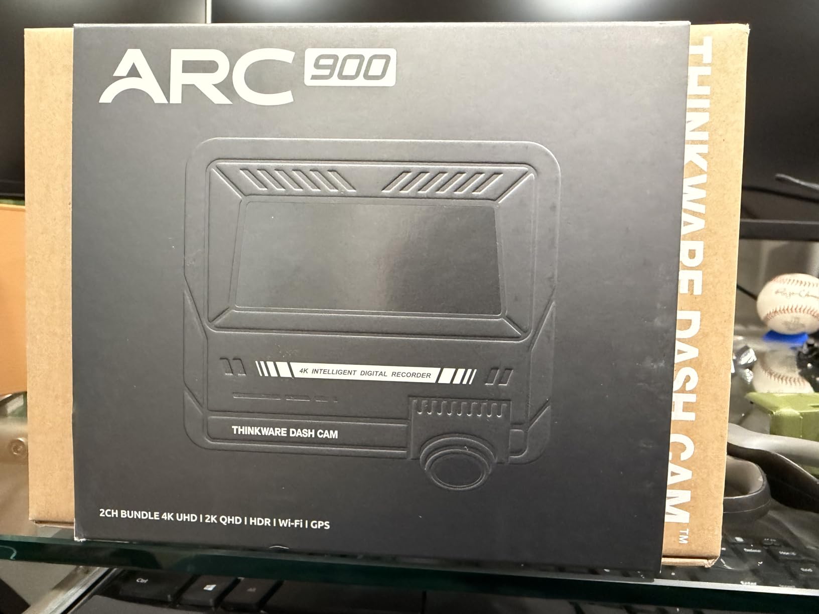 Thinkware ARC900 2CH 4K HDR Dual Dash Cam Front and Rear - 4K+2K STARVIS 2, Super Night Vision 4.0, Low Power Parking Mode, 3.5