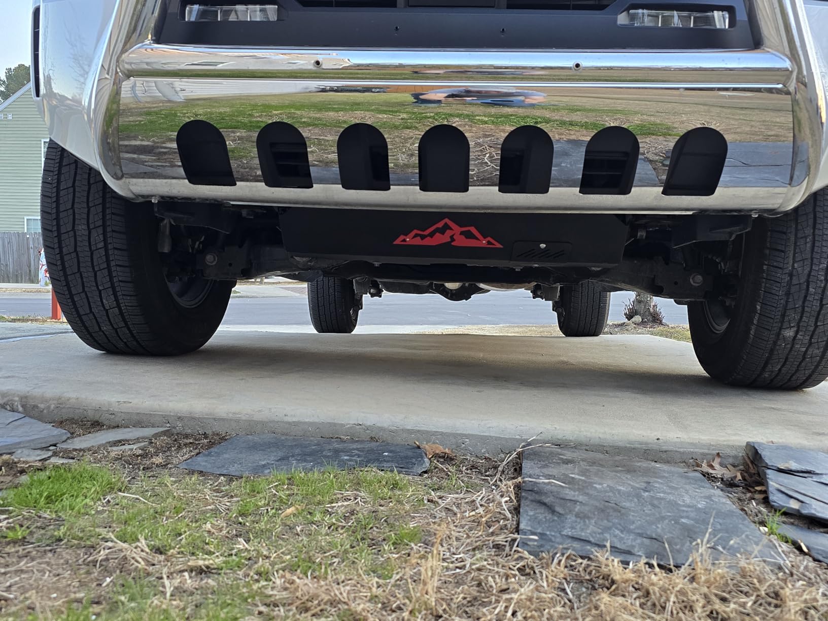 Engine Front Skid Plate Compatible with 2024-2026 Toyota Tacoma 2WD & 4WD, Under Guard Splash Shield Fits Gas Models Only, Designed with Oil Drain Access, Direct Bolt-On Installation with Hardware Kit customer photo 2