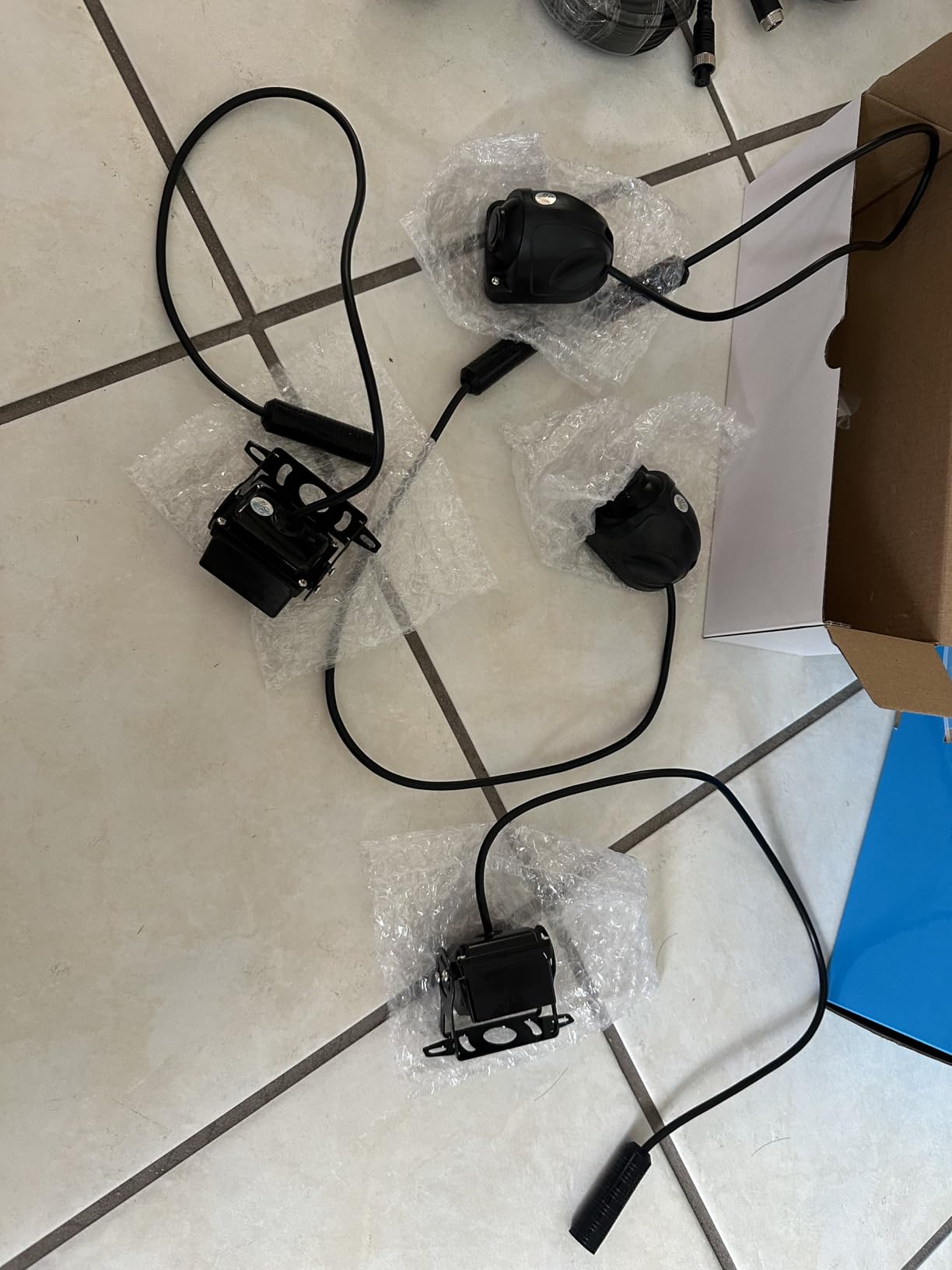 RV Backup Camera System - 10.1 Inch 4K Touchable 4 CH Monitor, 1080P IP69 Waterproof Wired Camera, DVR Loop Recording Bluetooth for Semi Truck Trailer Camper Pickup Bus customer photo 2