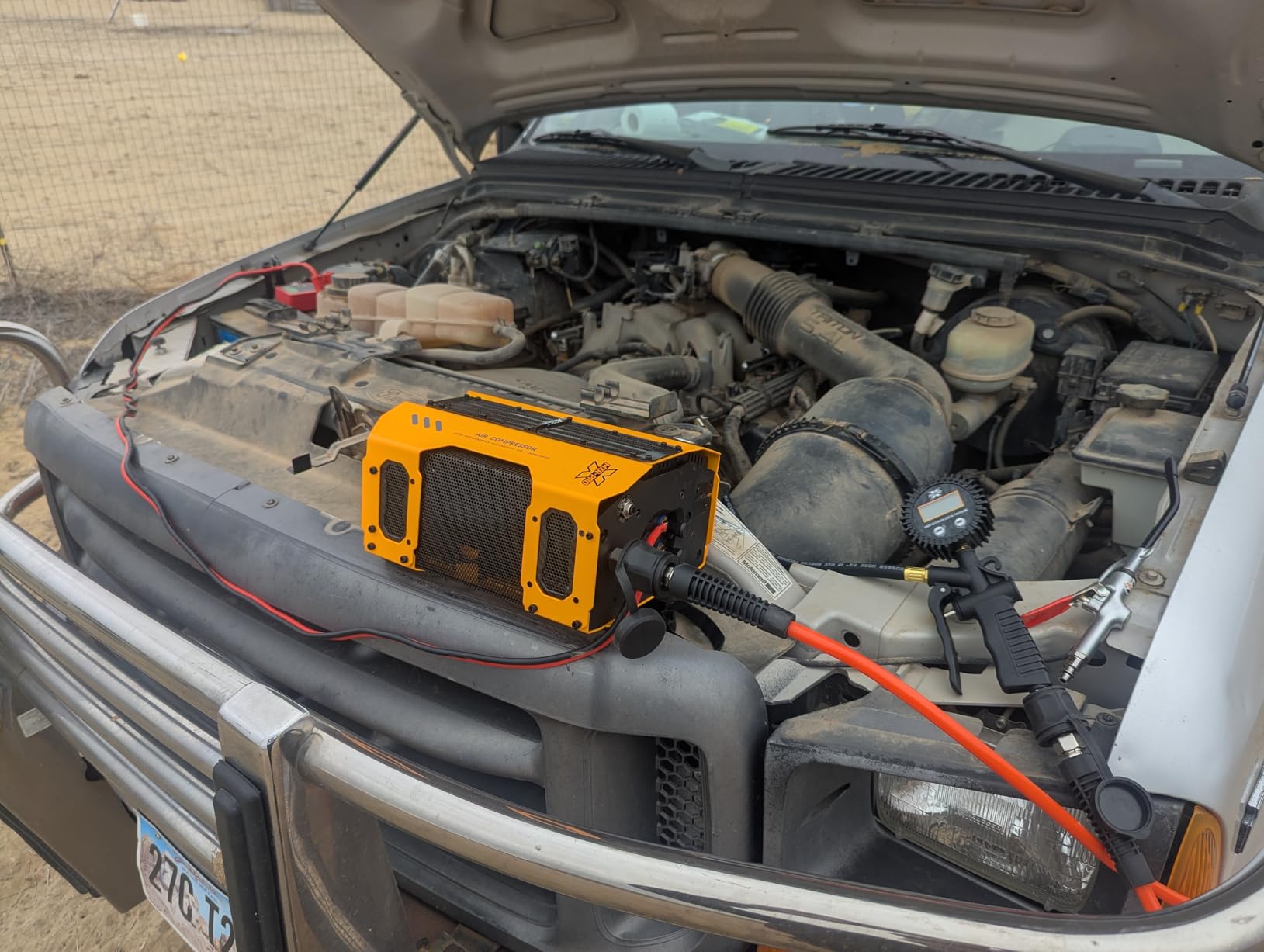 maXpeedingrods 12V 4-Cylinder On Board Air Compressor Kit 200 PSI, Heavy Duty Truck Tire Inflator Built-In 0.6L Air Tank, Dual Cooling Fans, Off-Road Air Compressor Kit for Truck, Jeep, Pickup, SUV customer photo 2