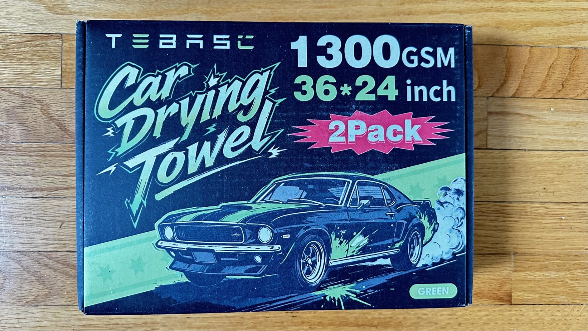 2-Pack Car Drying Towels 24x36 Inch 1300GSM, Twisted Loop Microfiber Cloth for Auto Detailing - Super Absorbent, Lint-Free & Streak-Free for SUV, Truck & Window (Gray-Green) customer photo 2
