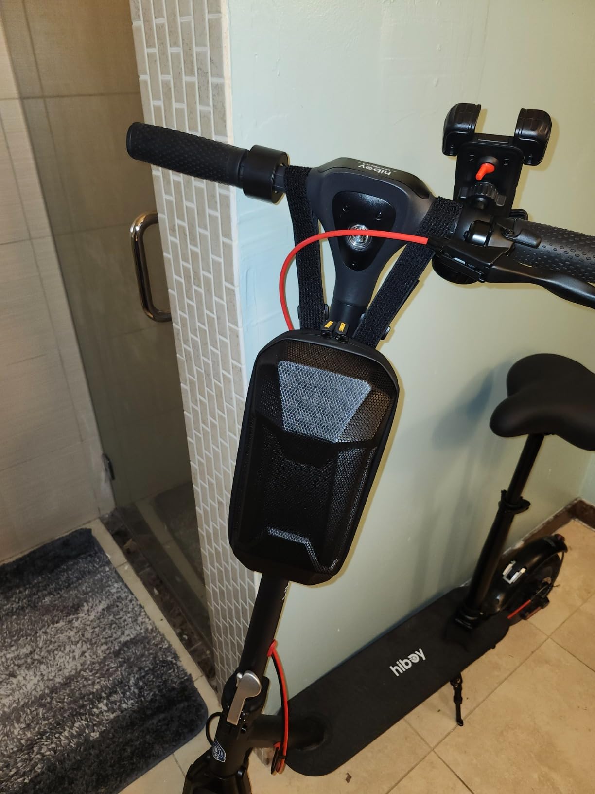 Scooter Storage Bag with USB Charging Port, Electric Scooter Handlebar Bags for Escooter, Electric Bike, Ebike customer photo 2