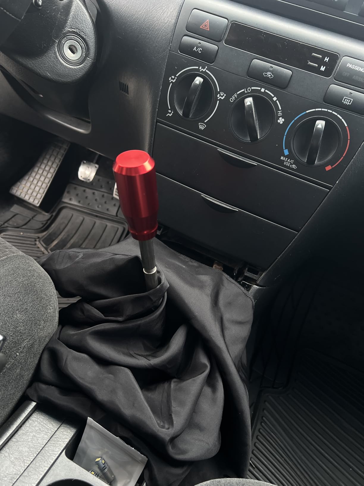 Premium 100% Real Carbon Fiber Shift Knob - 4 Metal Threaded Adapters, 4 5 6 Speed Manual & Buttonless Automatic Transmission, Weighted Gear Stick Shifter Knobs, (M8, M10x1.25/1.5, M12x1.25) JDM Style customer photo 1