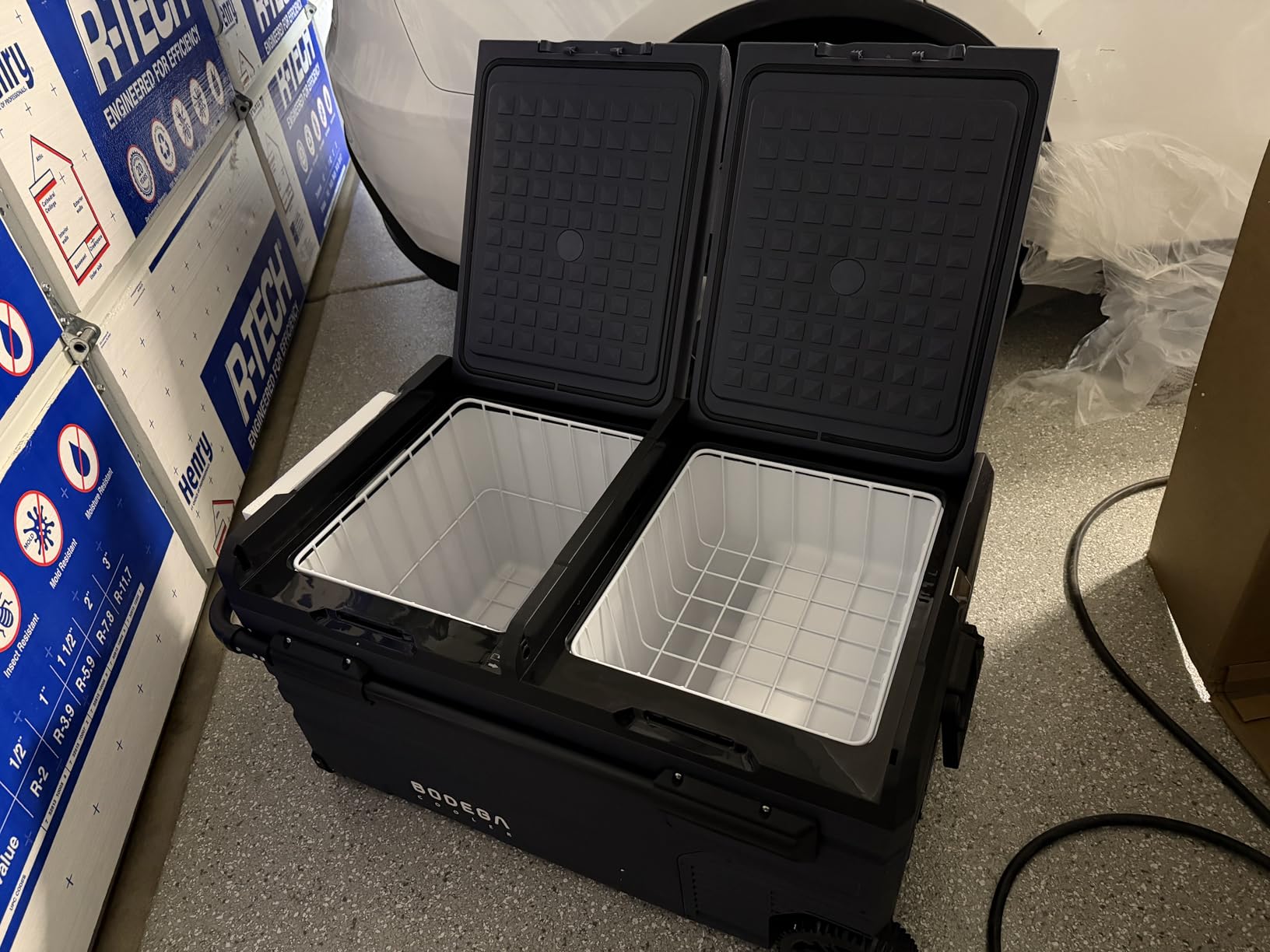 BODEGACOOLER 12V Car Refrigerator, 80QT Dual Zone Portable Refrigerator and Freezer with App Control, Electric Cooler for Vehicle & Home Use, Built-in Battery Protection, Wheel & Retractable Handle customer photo 1