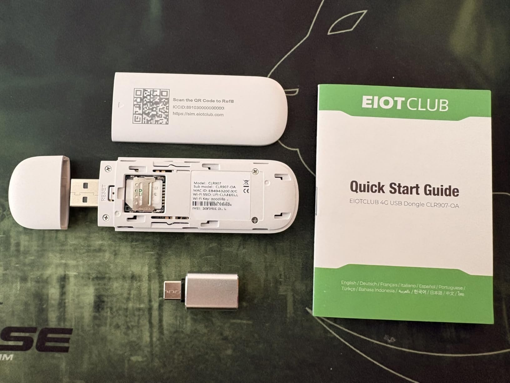 EIOTCLUB 4G LTE USB WiFi 6 Dongle - Portable Mobile Hotspot High-Speed, Portable WiFi with Pre-Installed SIM Card & Prepaid Plan Data Plans, Supports 10 Devices, for Travel, Car, Business(US Only) customer photo 2