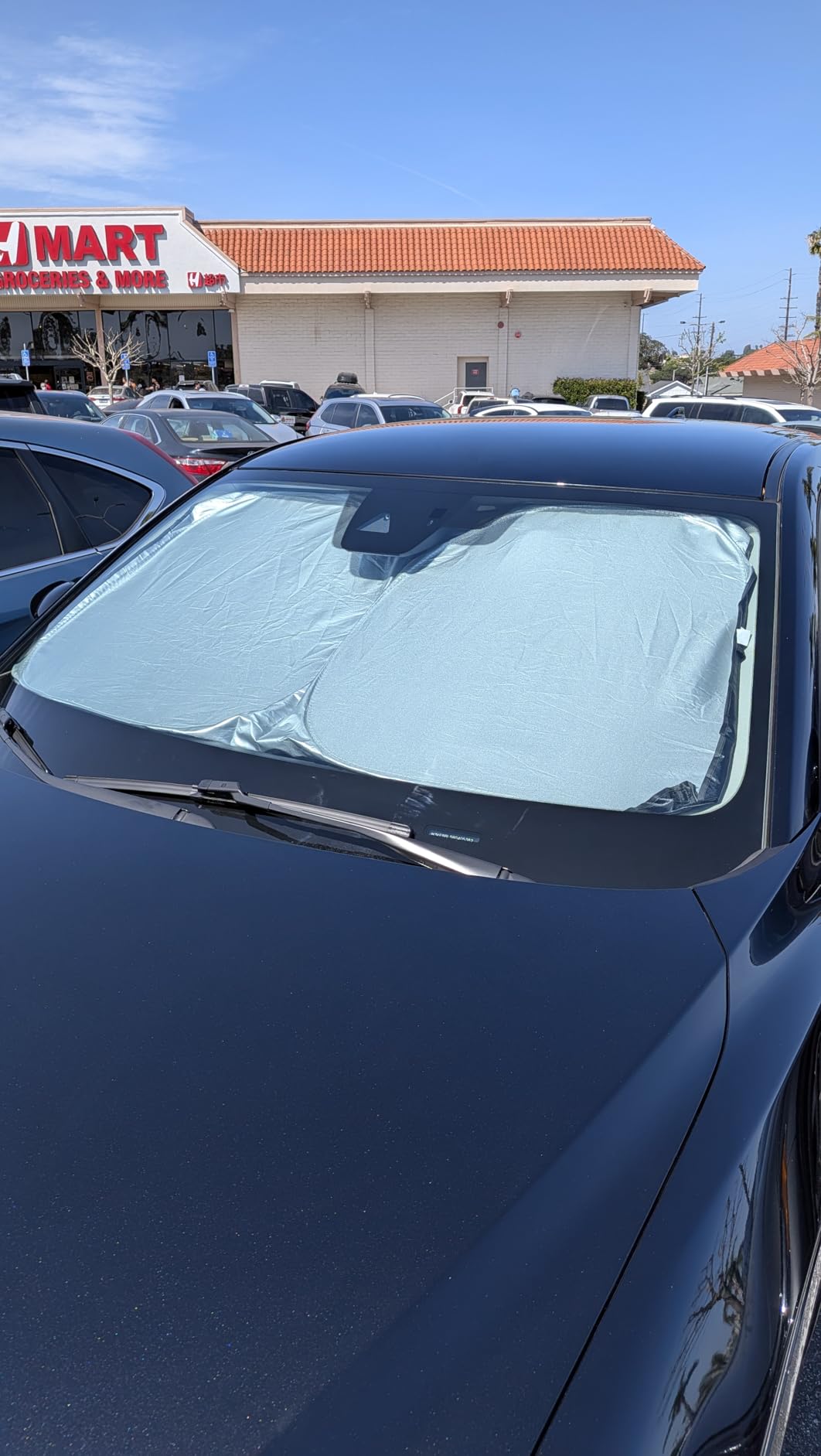 EcoNour Windshield Sunshade Compatible for Rivian R1S / R1T 2022-2024 2025 2026, Sun Visor for Front Windshield & Window Sun Shade Cover, UV Heat Blocker & Protector, Car Accessories customer photo 1