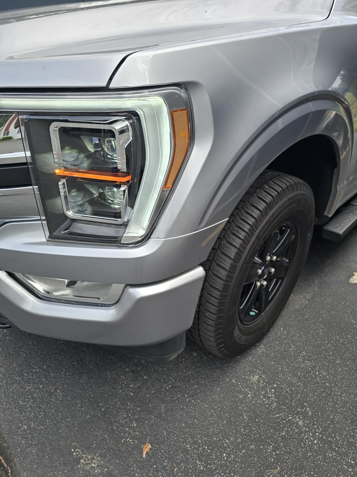 VLAND LED Headlights For 2021-2023 Ford F150 [Only fit for F-150 with Halogen/Xenon OEM Light], Yellow or White DRL, Not For Raptor & F-150 Lightning, Black customer photo 1