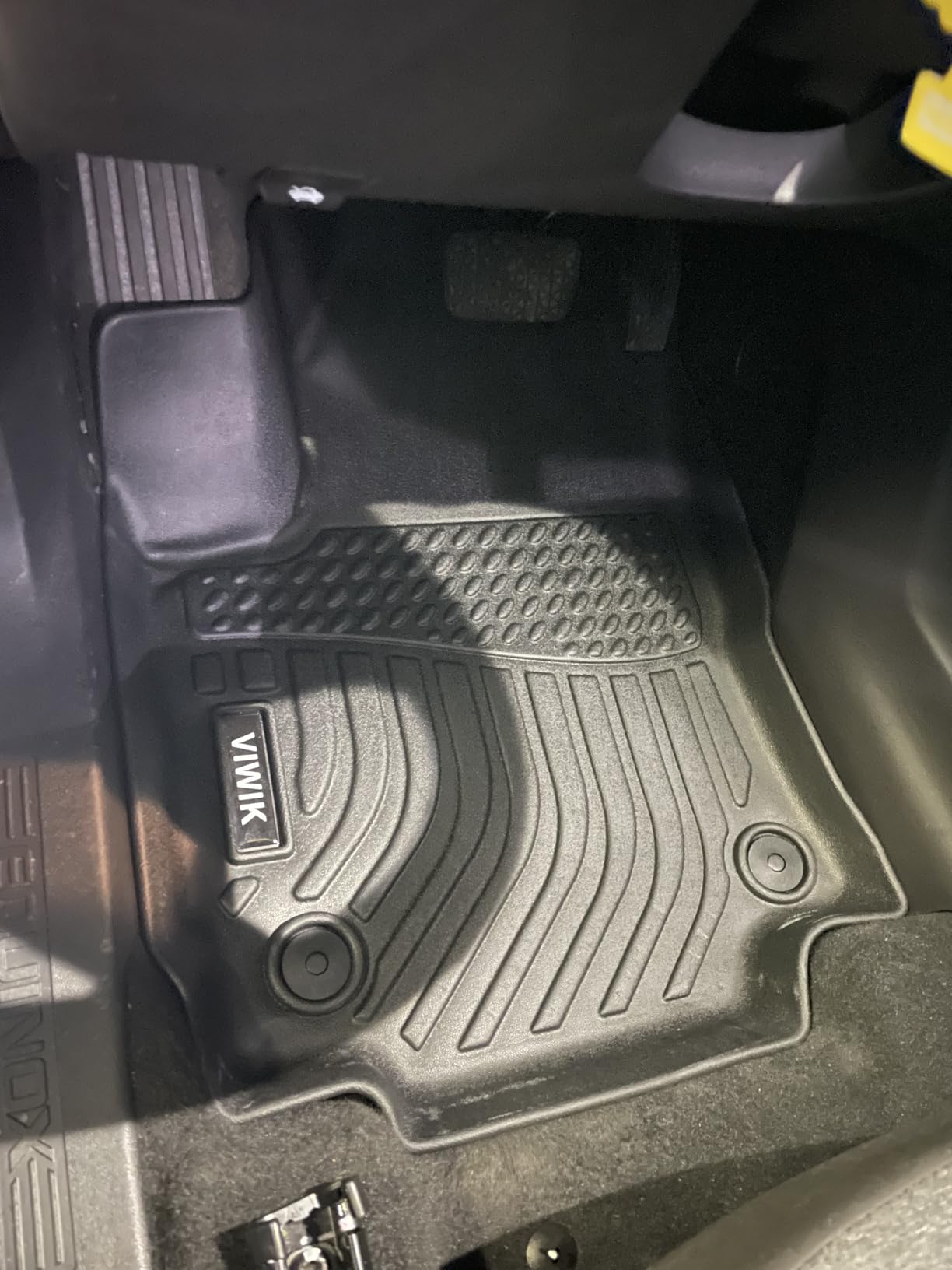 VIWIK 2026 2025 Tesla Model Y Juniper Floor Mats - Custom Fit All Weather 3D Scanning Design with High Edge, Non-Slip TPE Material for Driving Safety, Waterproof and Stain-Resistant, Easy to Clean customer photo 2