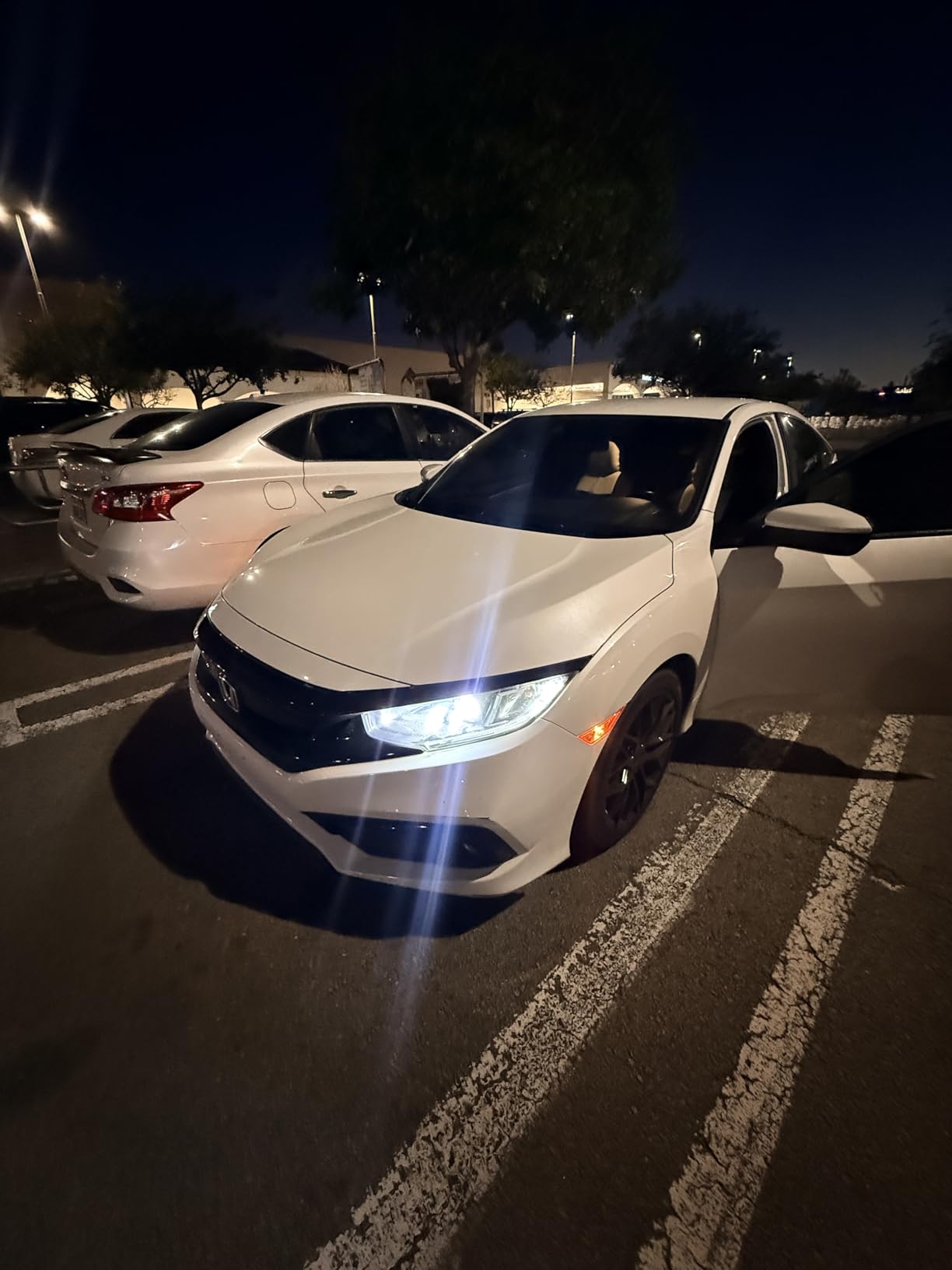 OXILAM H11 LED Light Bulb, 1100% Brighter 6500K Cool White, Anti-Flicker, 70,000Hrs Lifespan, Plug and Play, IP68, H16 LED Light Compatible with Cars Trucks SUVs, Pack of 2 customer photo 1