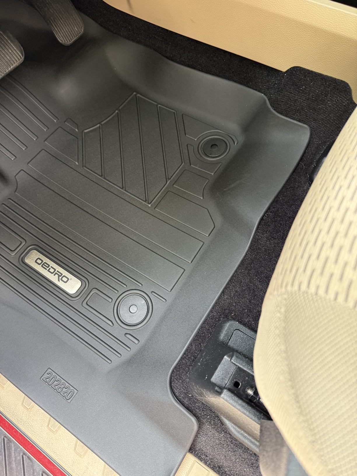 OEDRO Floor Mats Fit for 2015-2026 Ford F150 and 2022-2026 F-150 Lightning SuperCrew Cab, w/o Fold Flat Storage, TPE Precision Fit F150 Accessories Car Mats All-Weather Protection Liner customer photo 1