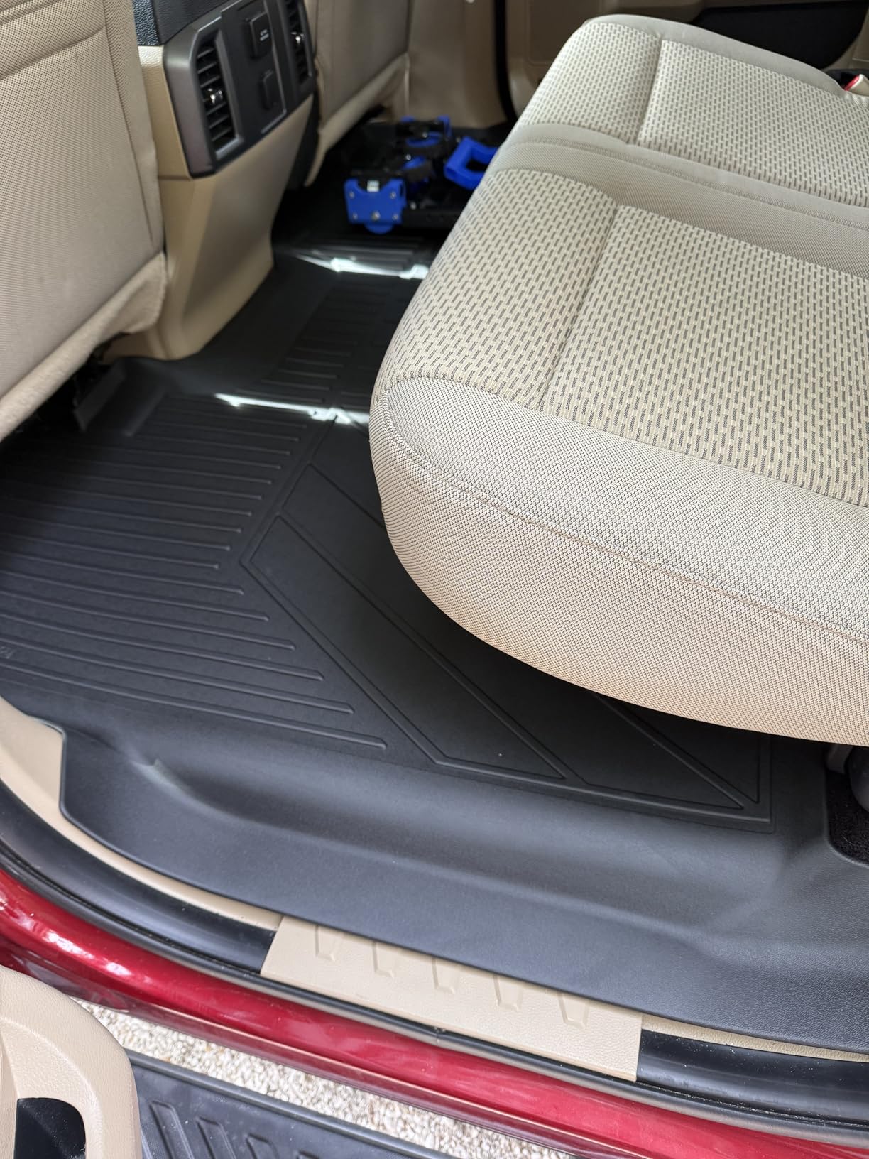 OEDRO Floor Mats Fit for 2015-2026 Ford F150 and 2022-2026 F-150 Lightning SuperCrew Cab, w/o Fold Flat Storage, TPE Precision Fit F150 Accessories Car Mats All-Weather Protection Liner customer photo 2