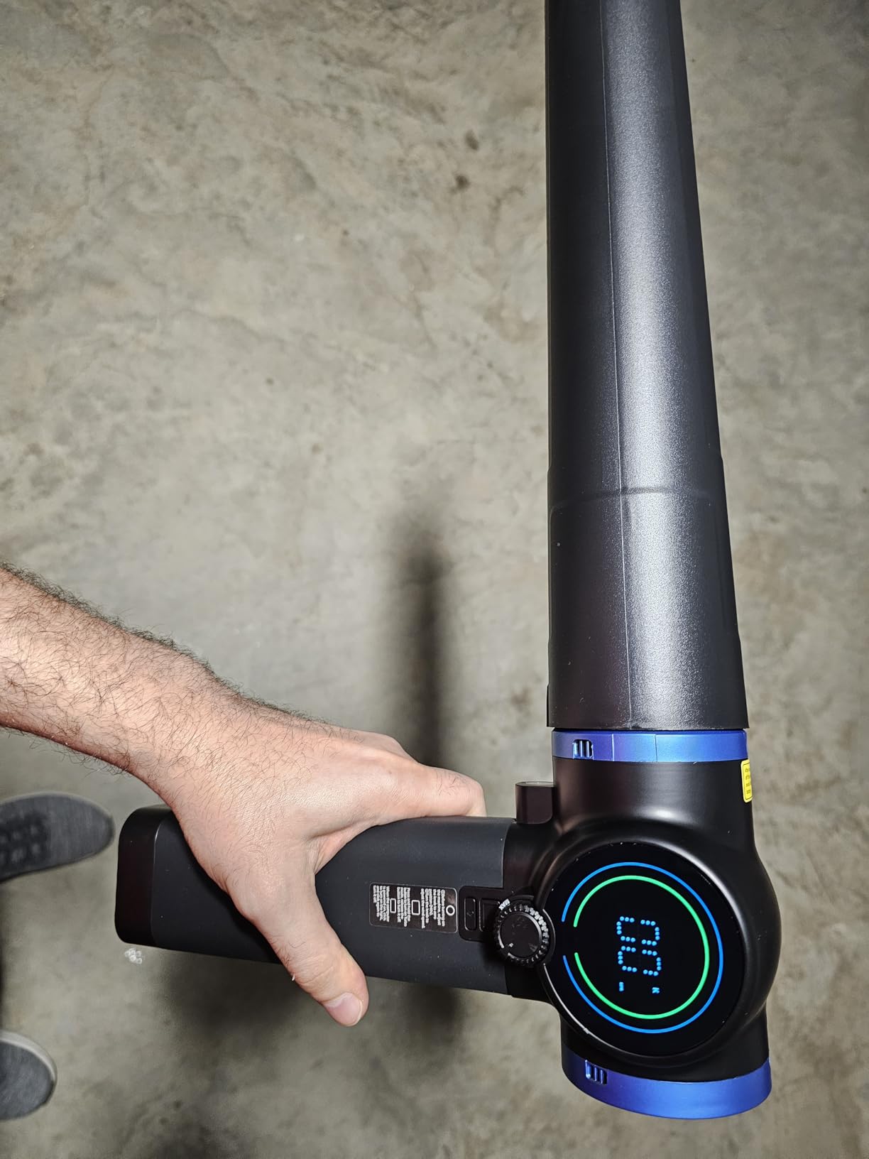 Oversize Turbo Dryer Blower for Car, 330MPH/600CFM Portable Cordless Leaf Blower, 750w Max Power, 3.5LB Thrust Ideal for Patio Cleaning, Leaf Blowing, Snow Blowing and Car Drying customer photo 2