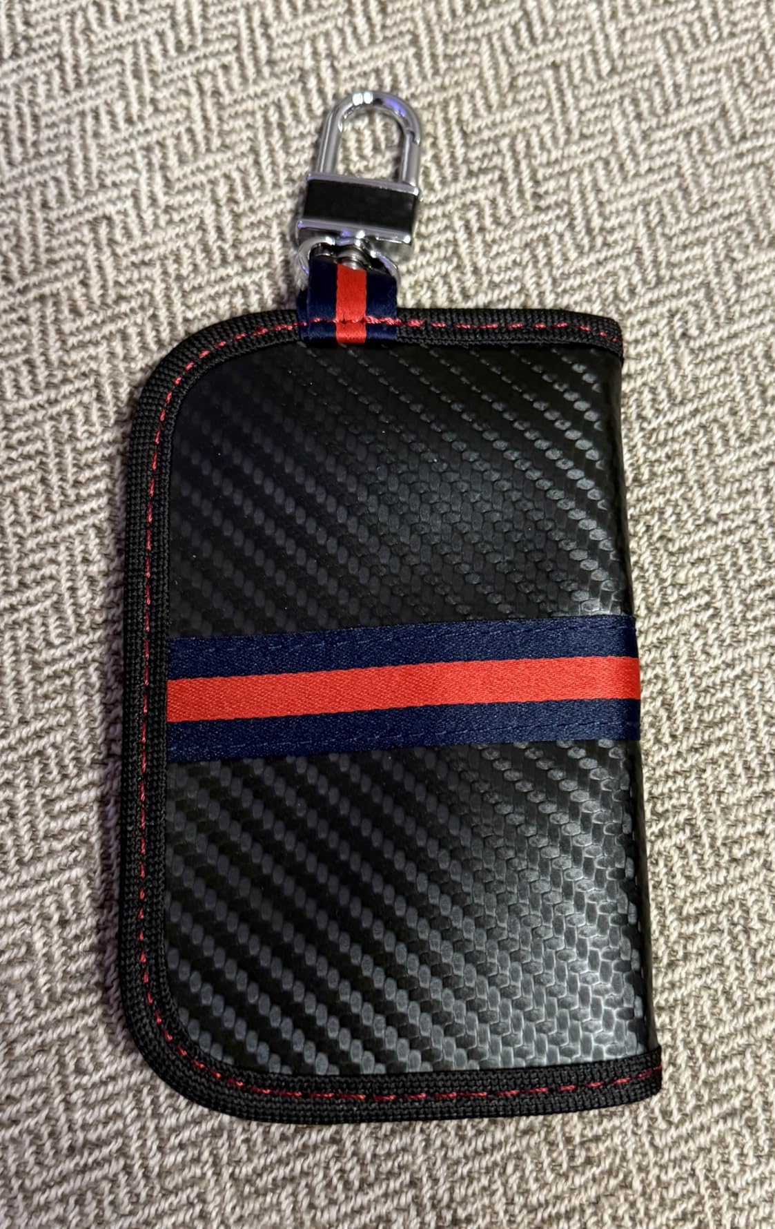 Go Dark Faraday Pouch 2 Pack - Faraday Phone and Key Fob Protector, Signal Blocking Faraday Bags, RFID Blocking Pouch for Anti-Tracking, Anti-Hacking, 4.9 x 8.4 Inches, Includes Card Holders customer photo 1