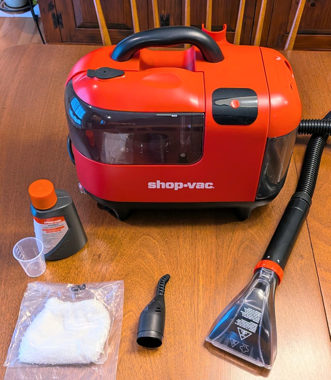 Shop-Vac Portable Carpet Cleaner Machine, Upholstery Cleaner with Steam & Heating System, 3 Modes Deep Stain Removal, for Car, Furniture, Stairs customer photo 1