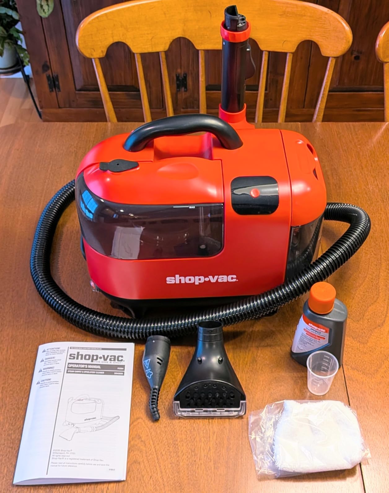 Shop-Vac Portable Carpet Cleaner Machine, Upholstery Cleaner with Steam & Heating System, 3 Modes Deep Stain Removal, for Car, Furniture, Stairs customer photo 2