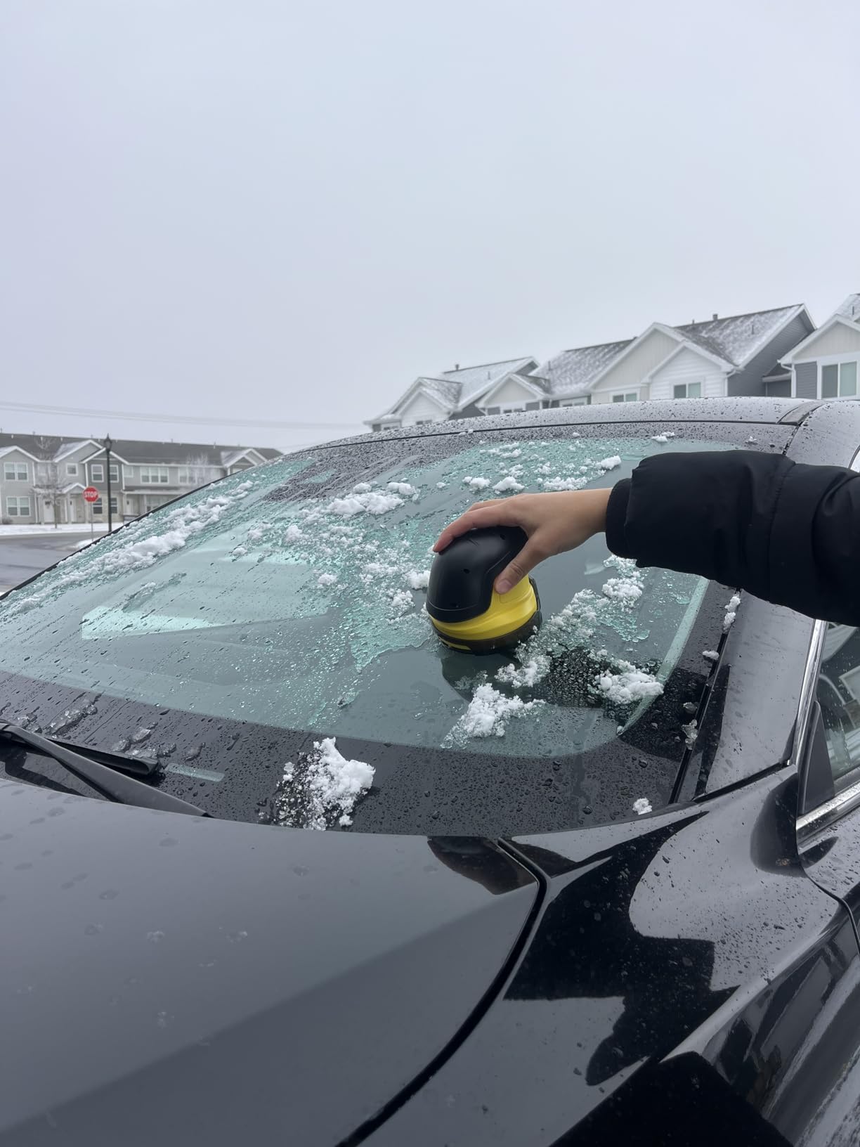 Tactical Ice Scraper Electric Scrapers for Car Windshield with Motorized Rotating Disc Rechargeable Cordless Scratch Free customer photo 2